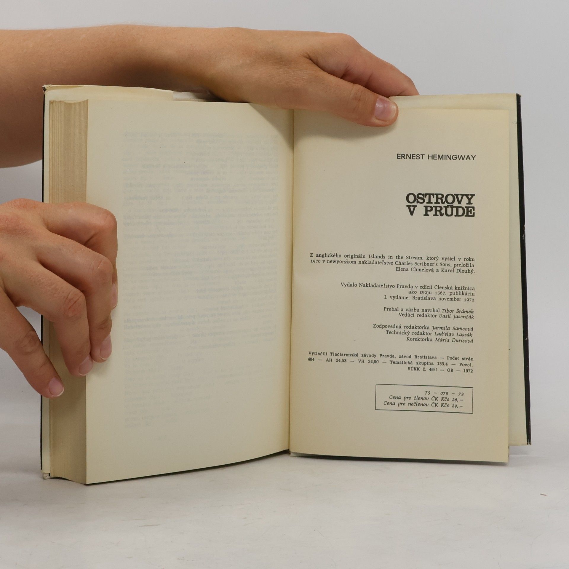 Ernest Hemingway Ostrovy v prúde