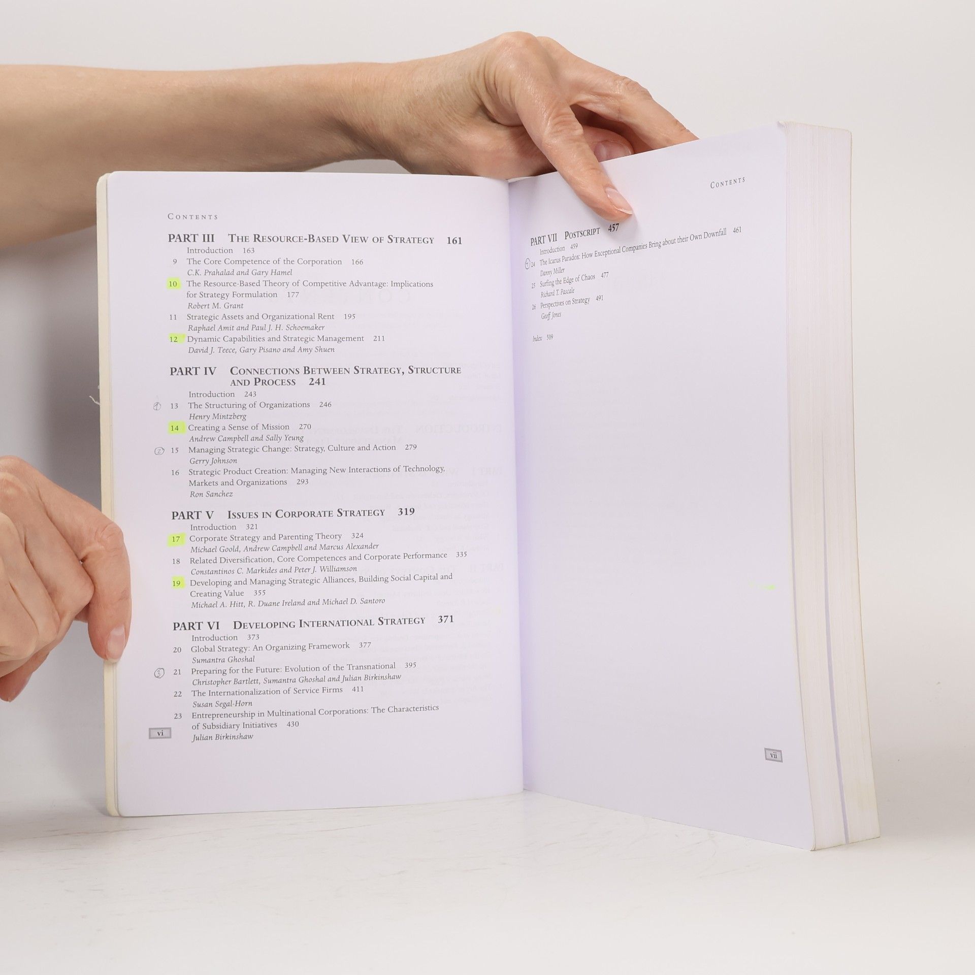 Susan SegalHorn The strategy reader