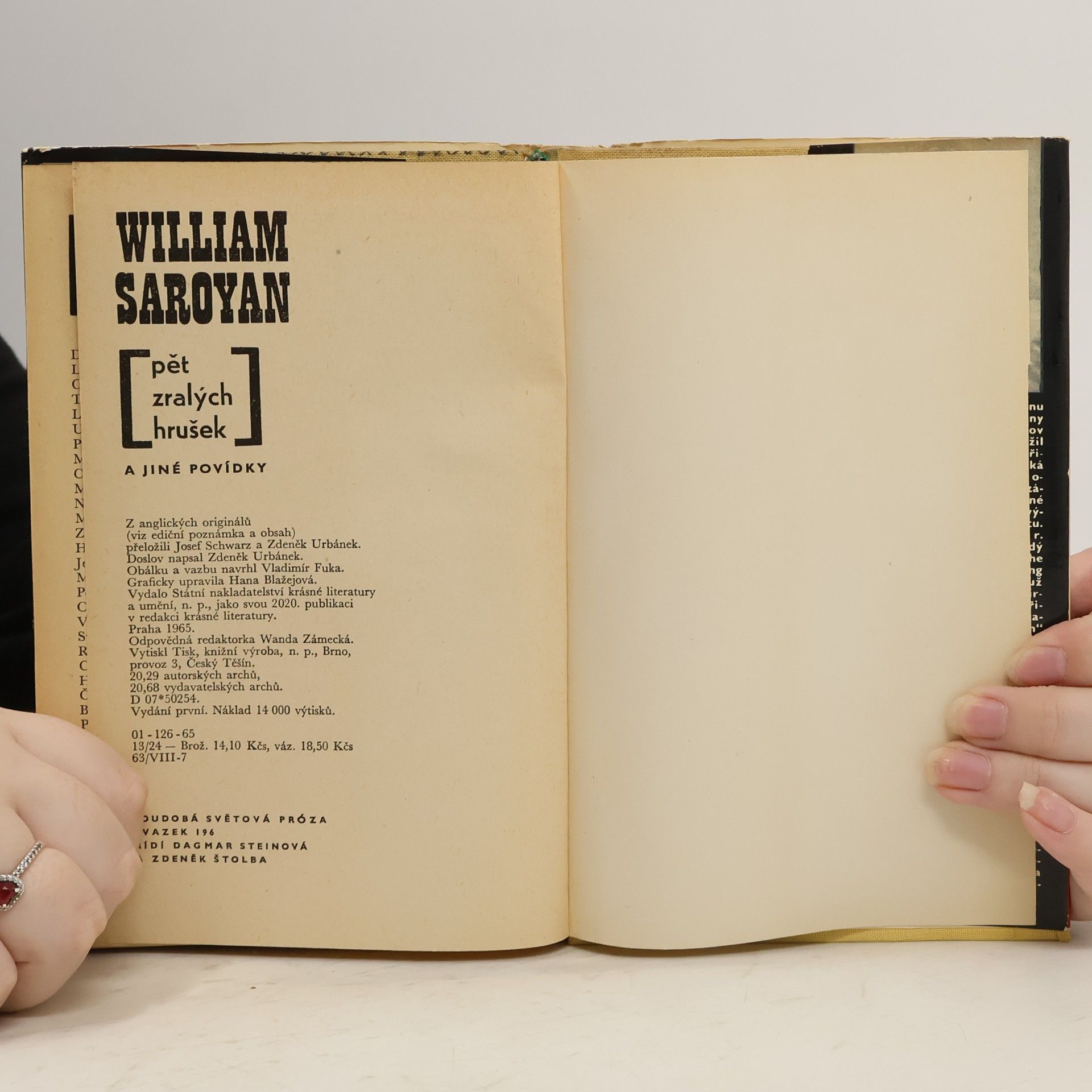 William Saroyan Pět zralých hrušek a jiné povídky