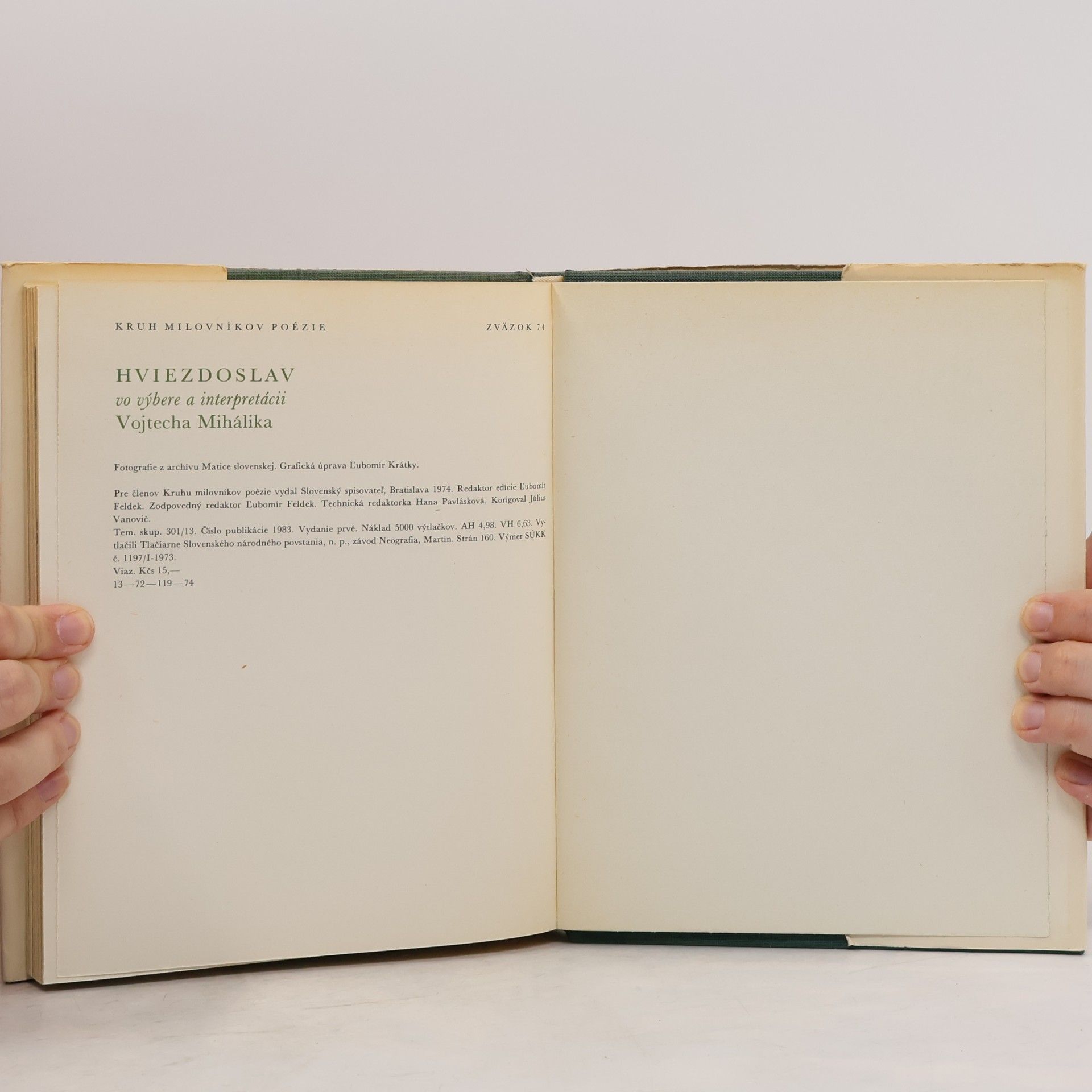 Autores varios Hviezdoslav. Vo výbere a interpretácii Vojtecha Mihálika