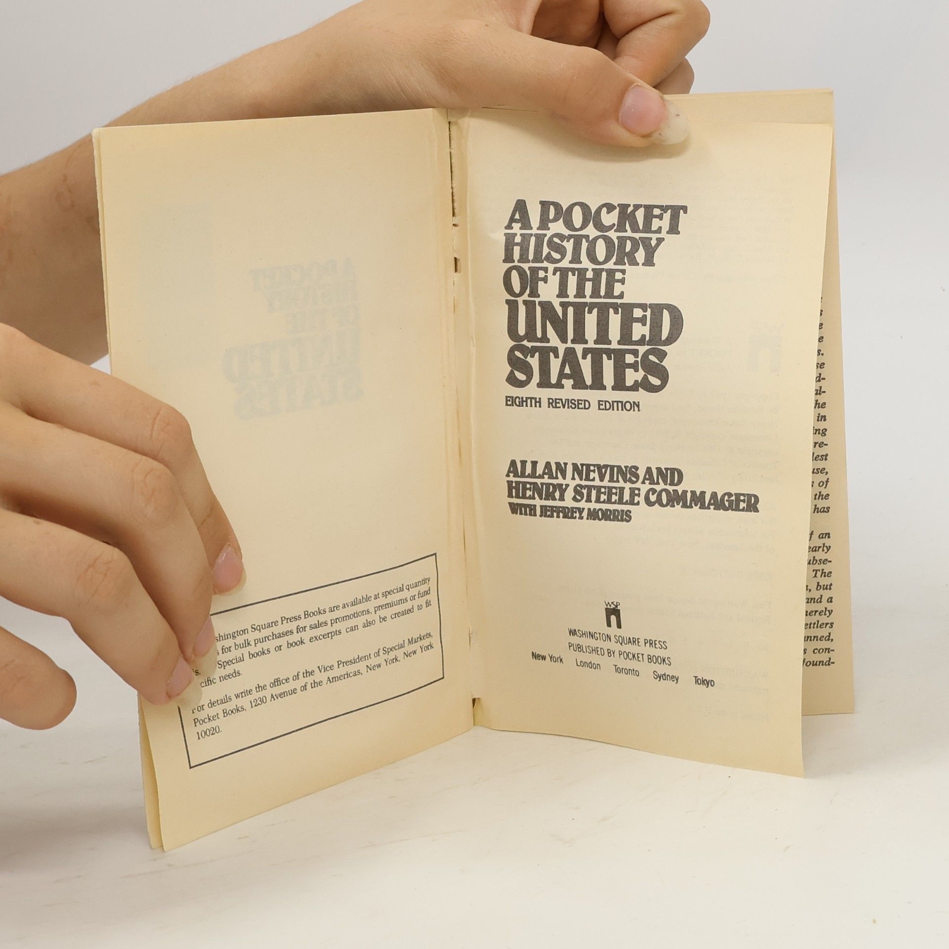Allan Nevins A pocket history of the United States