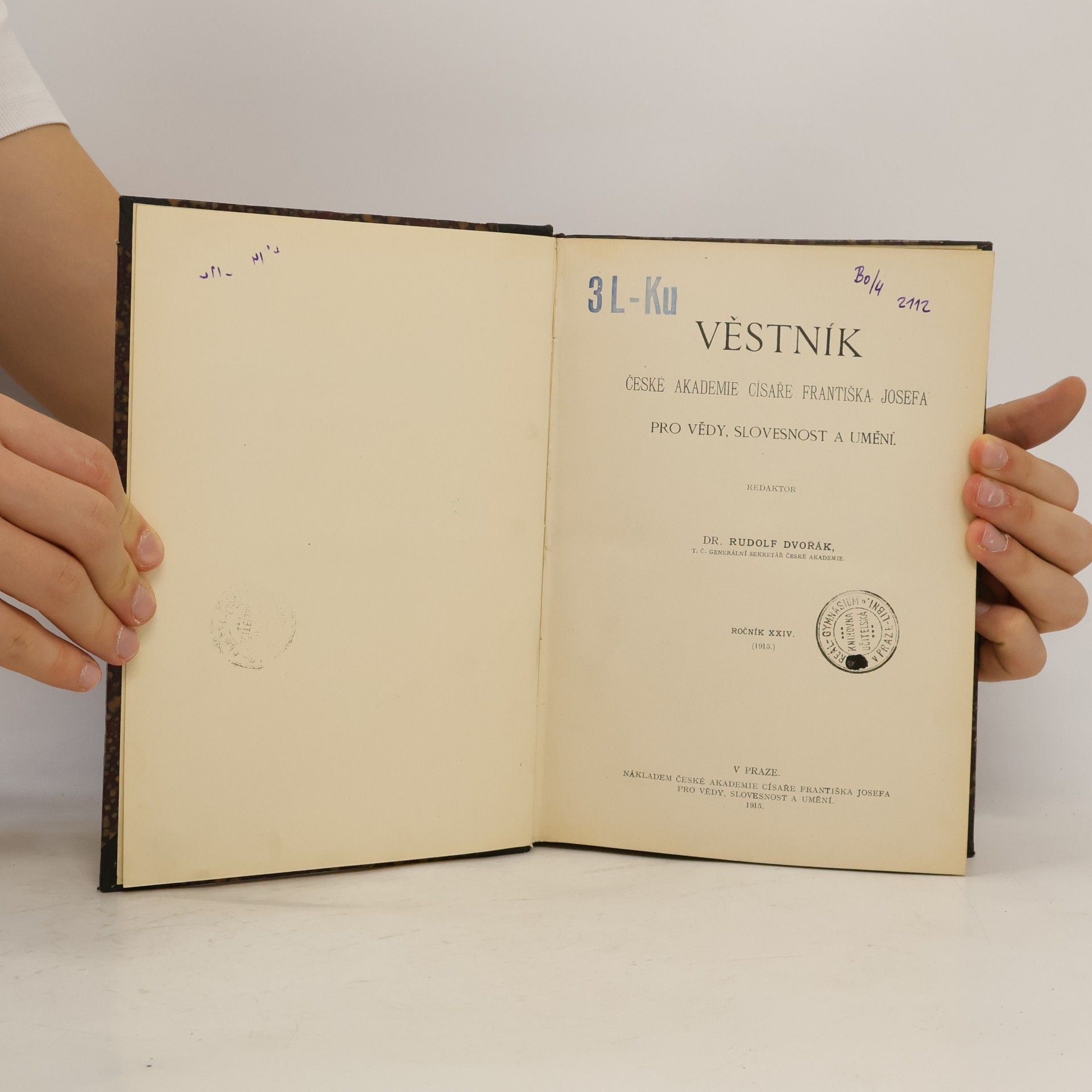 Kolektiv autorů Věstník České akademie 1915