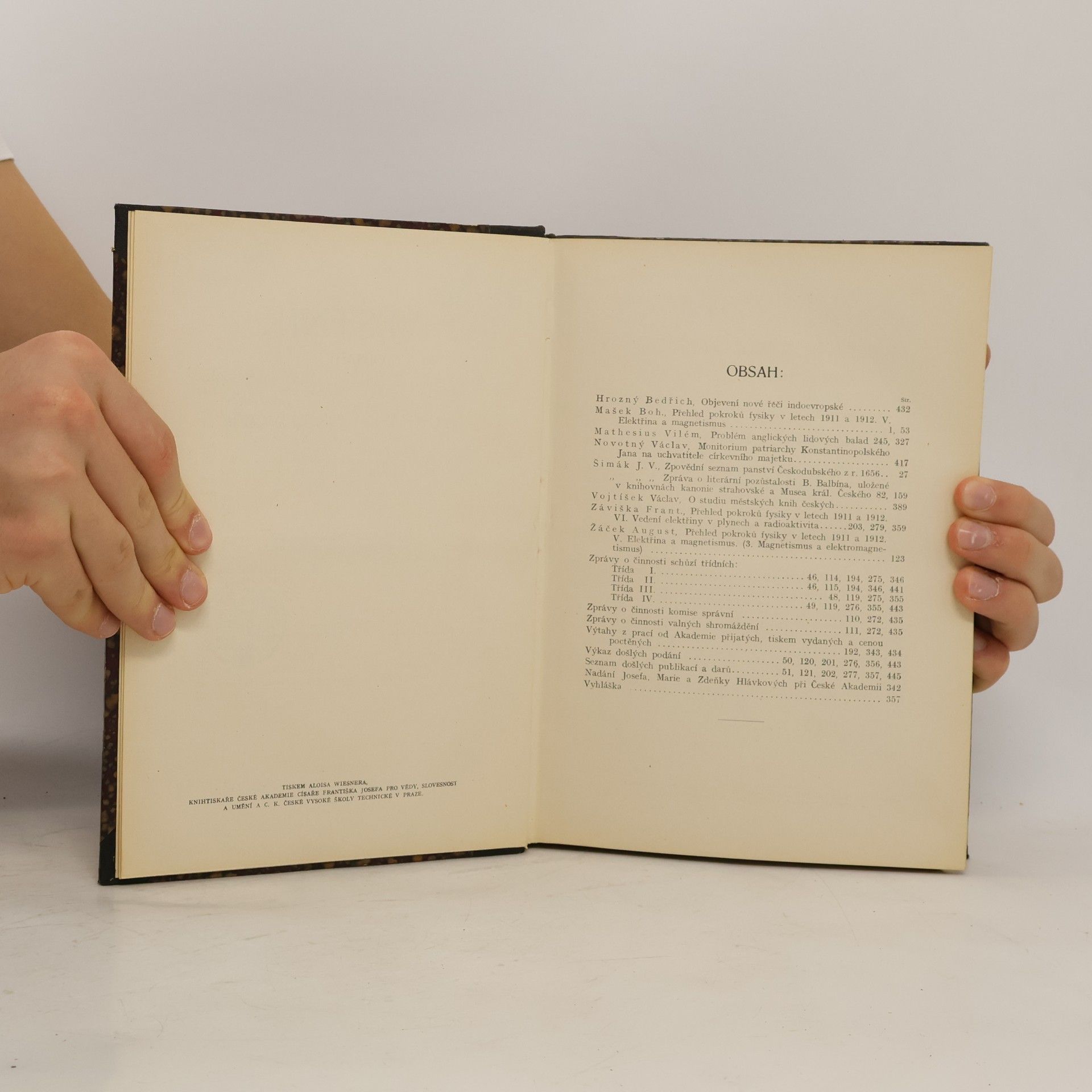 Kolektiv autorů Věstník České akademie 1915