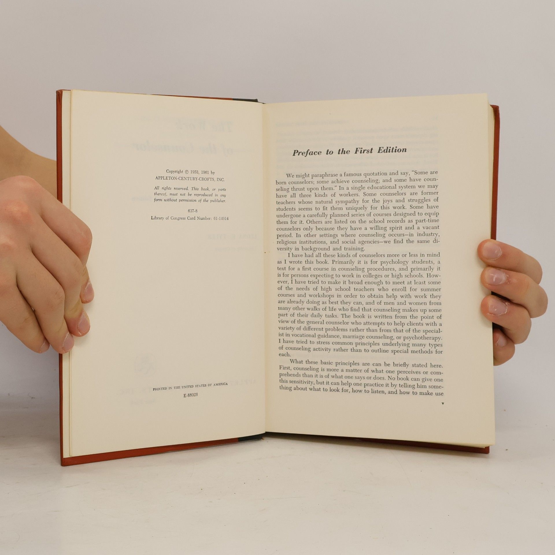 Leona Elizabeth Tyler The Work of the Counselor