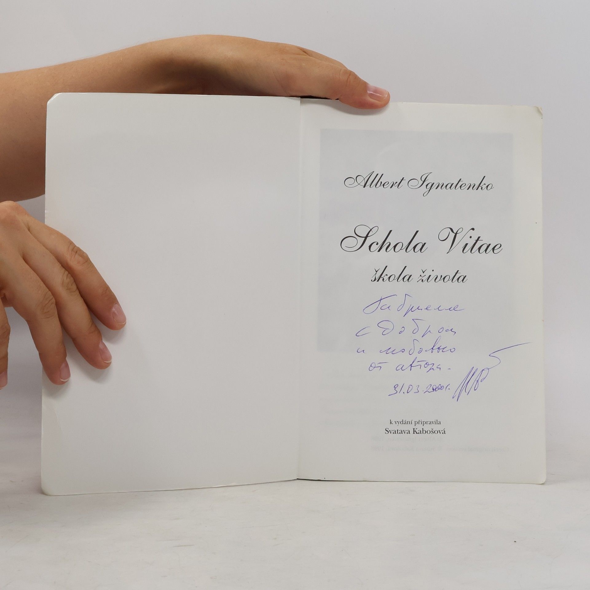 Albert Venediktovič Ignatenko Schola Vitae. Škola života