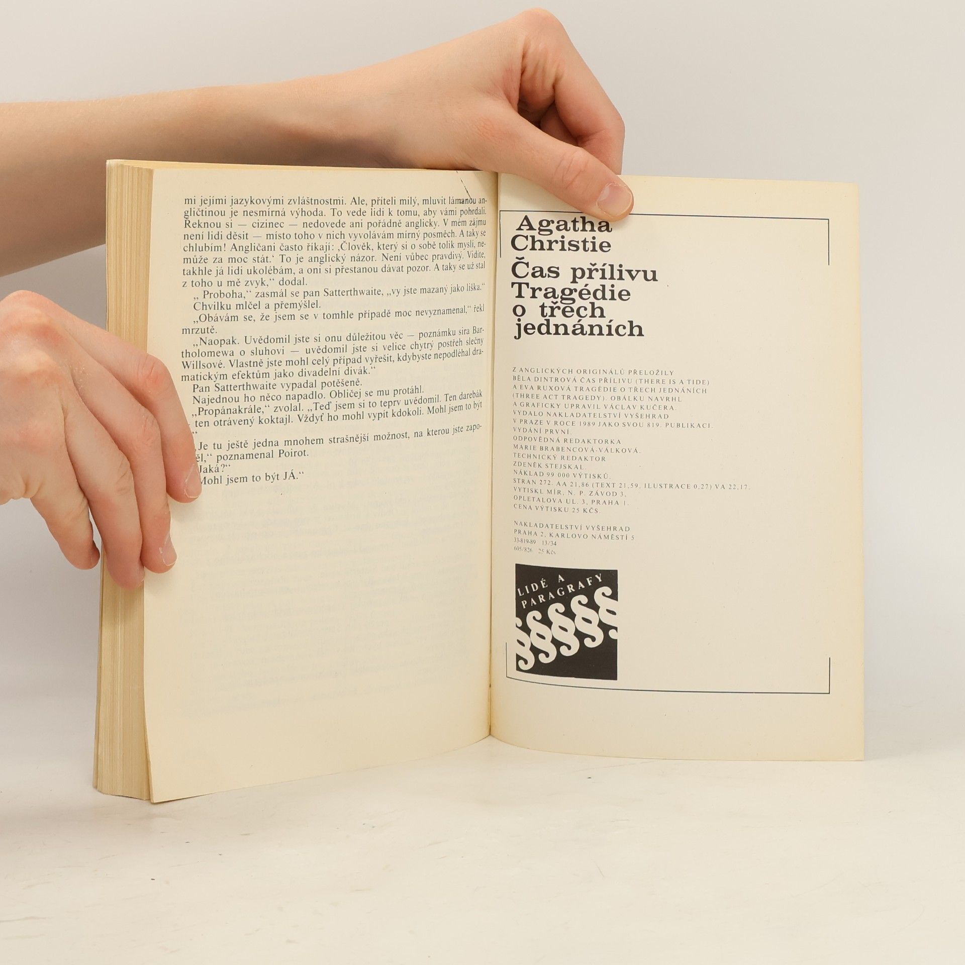 Agatha Christie Čas přílivu. Tragédie o třech jednáních