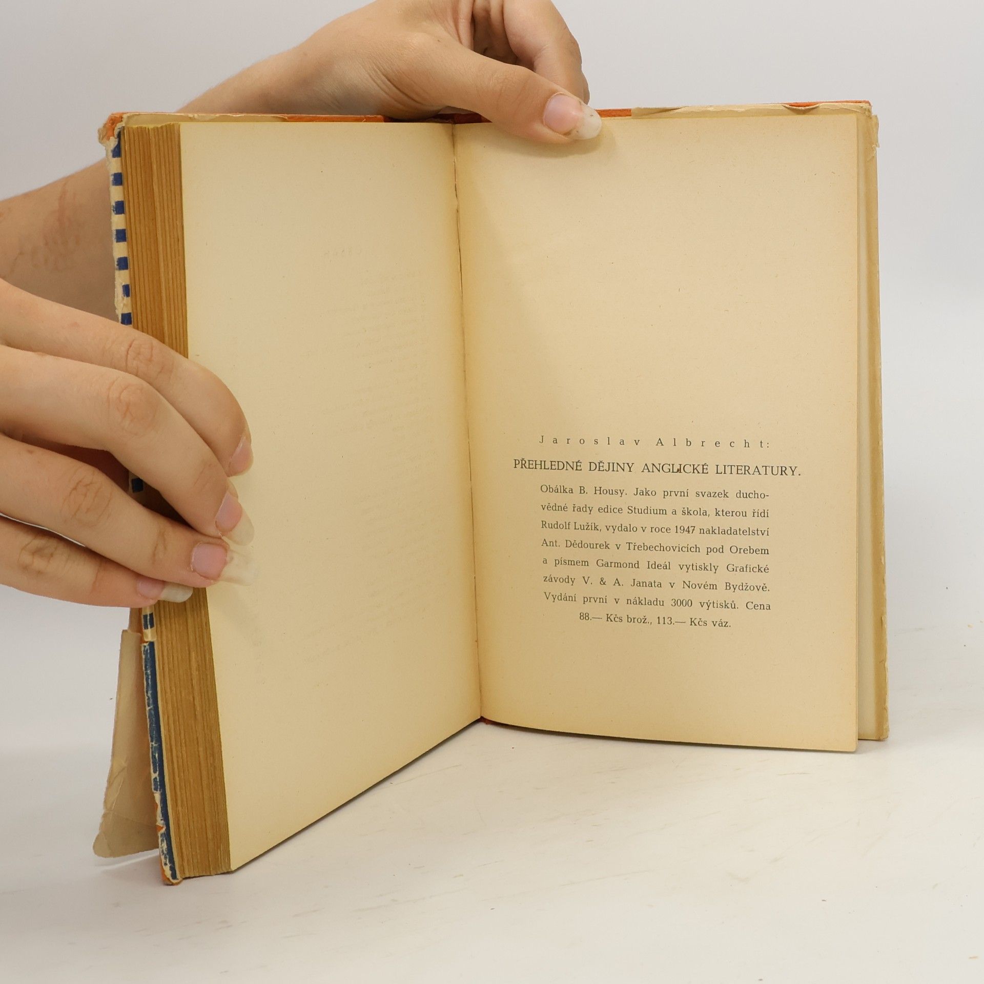 Jaroslav Albrecht Přehledné dějiny anglické literatury
