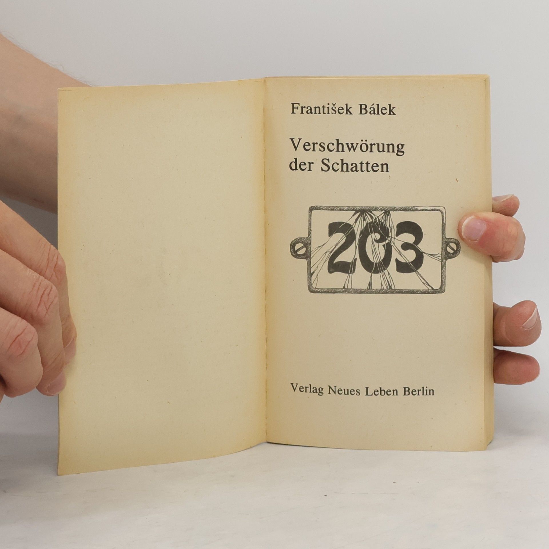 František Bálek Verschwörung der Schatten