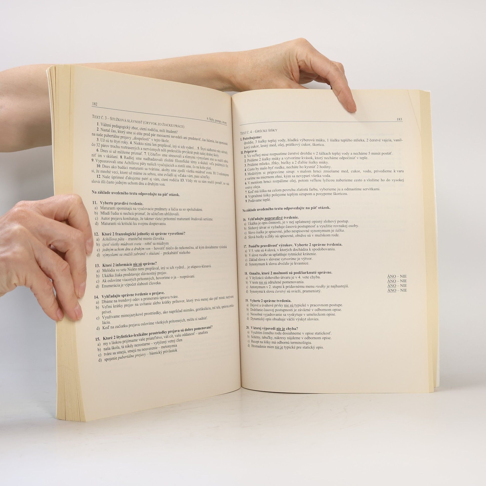Ľubica Hybenová Slovenský jazyk a literatúra - zbierka testov