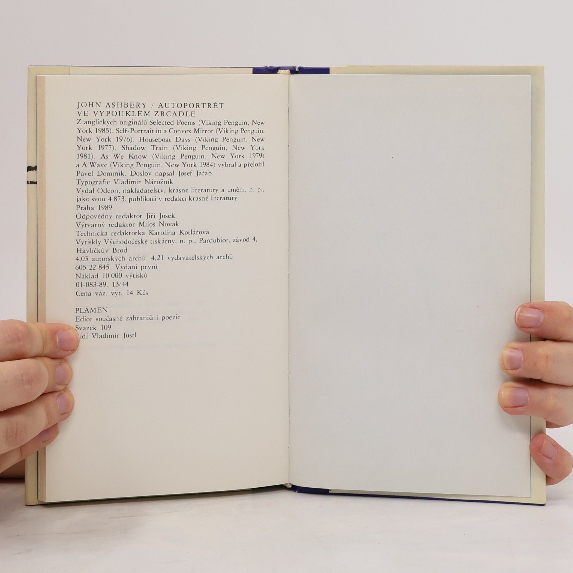 John Ashbery Autoportrét ve vypouklém zrcadle