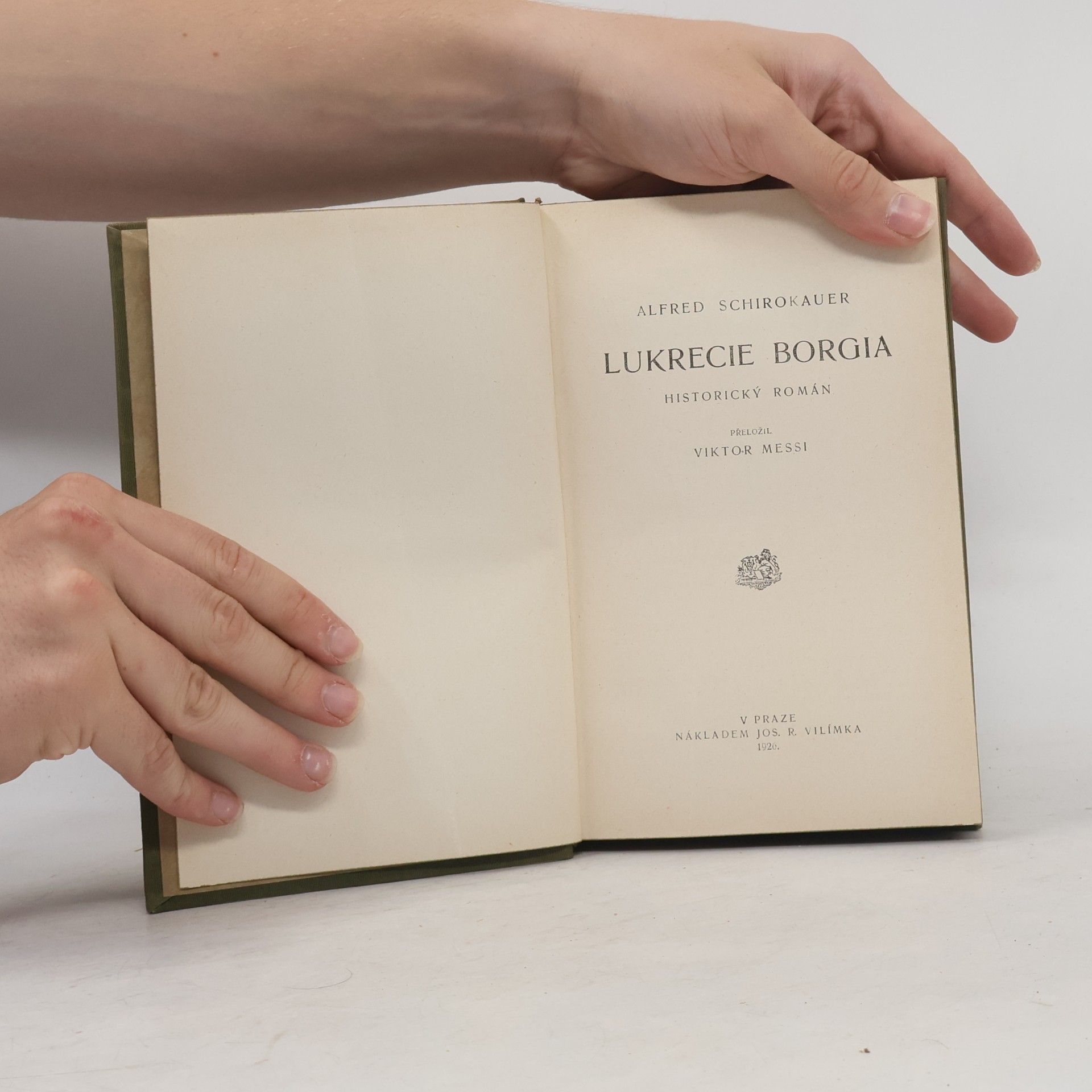 Alfred Schirokauer Lukrecie Borgia