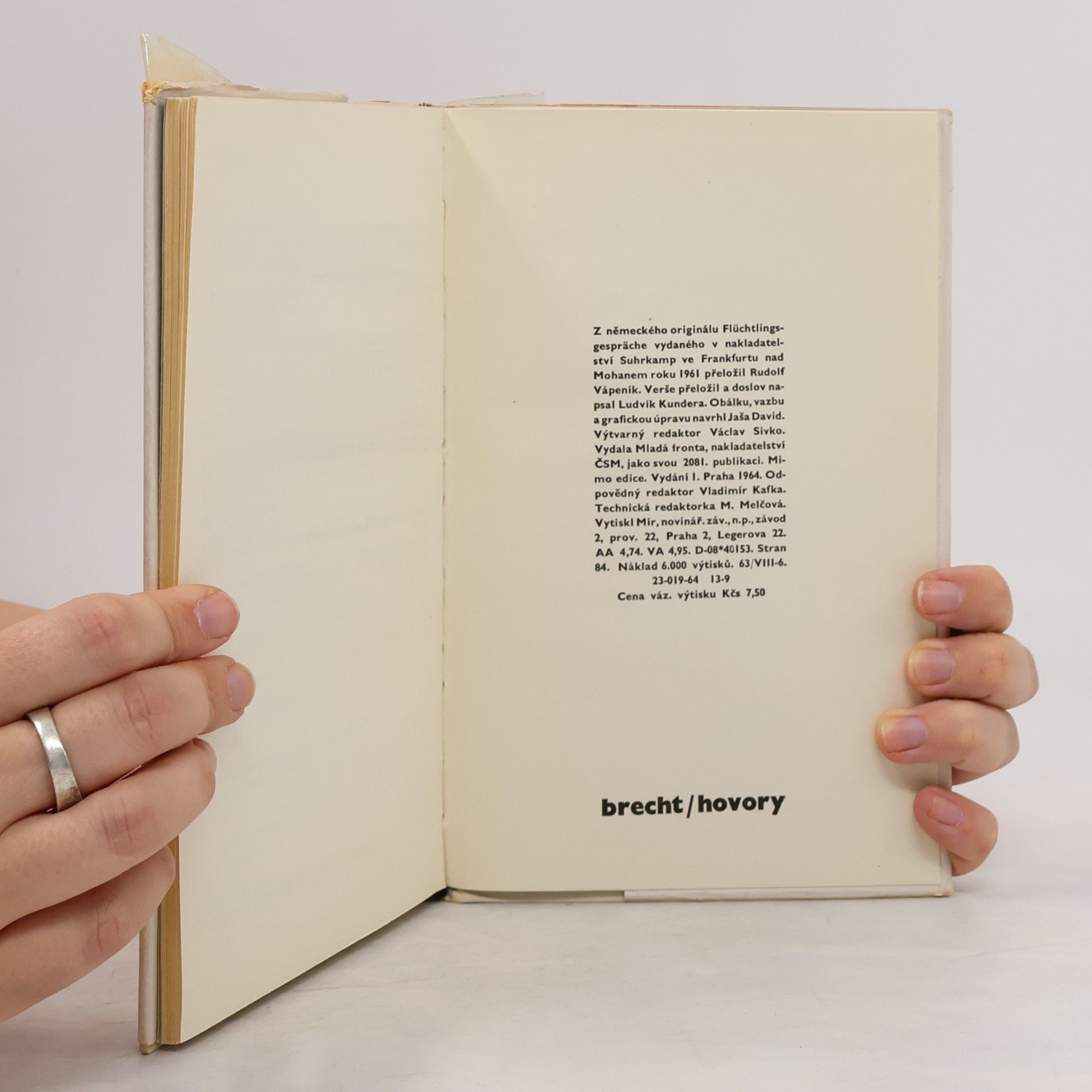 Bertolt Brecht Hovory na útěku