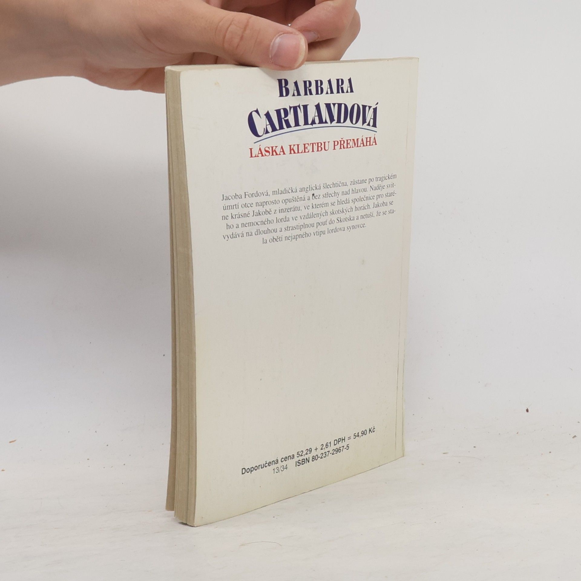 Barbara Cartland Láska kletbu přemáhá