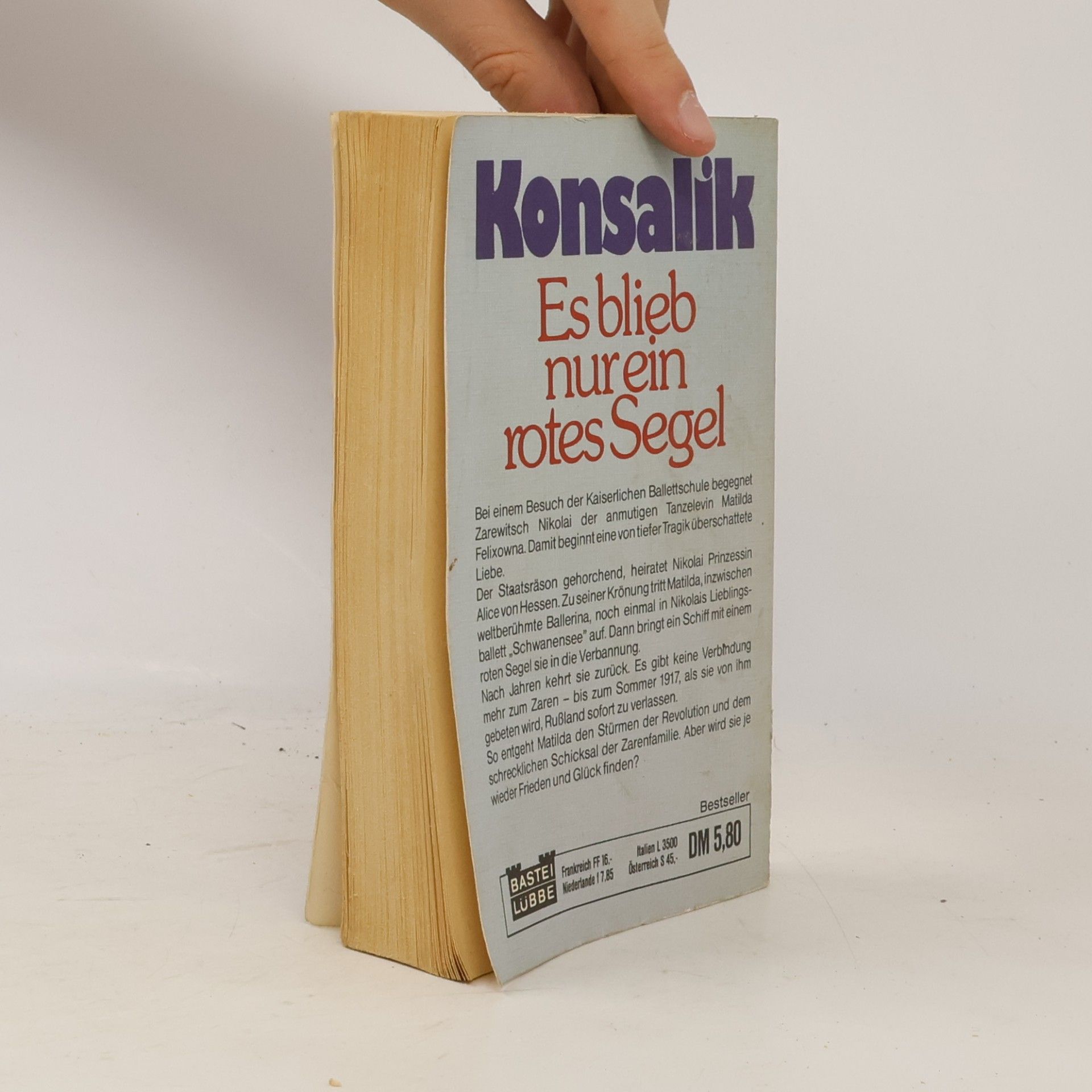 Heinz Günther Konsalik Es blieb nur ein rotes Segel