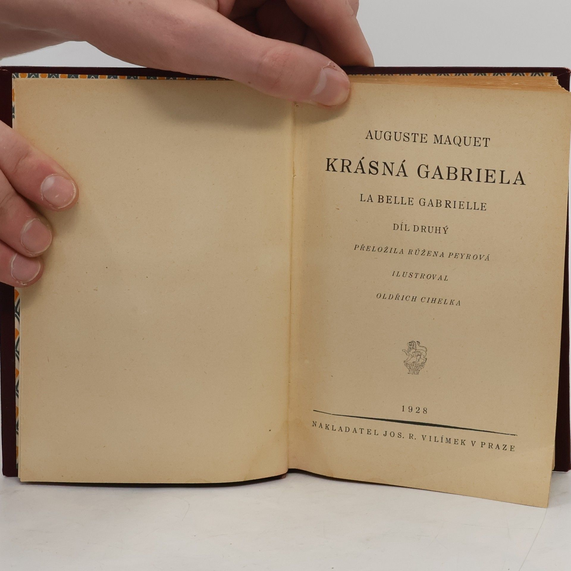 Auguste Maquet Krásná Gabriela II