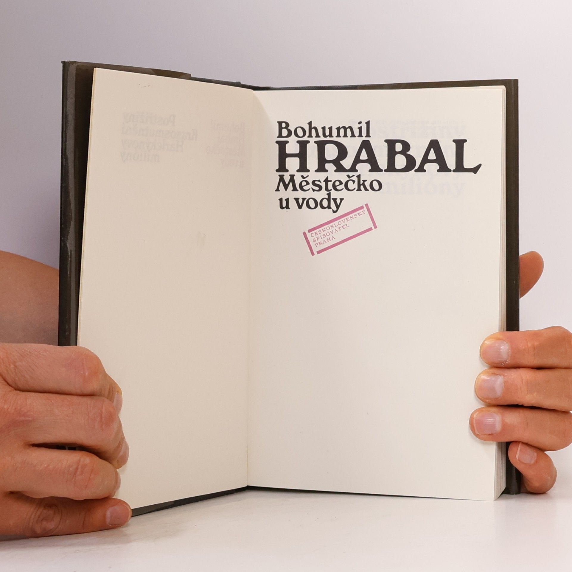 Bohumil Hrabal Městečko u vody