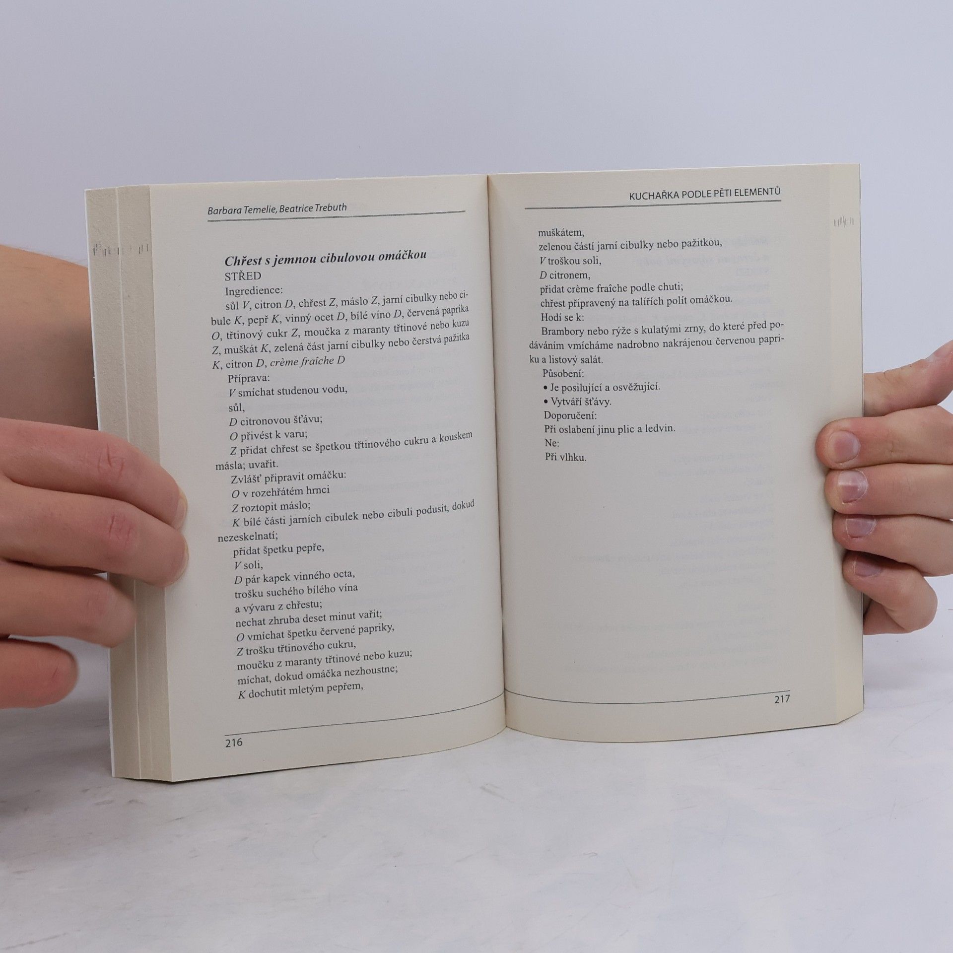 Barbara Temelie Kuchařka podle pěti elementů