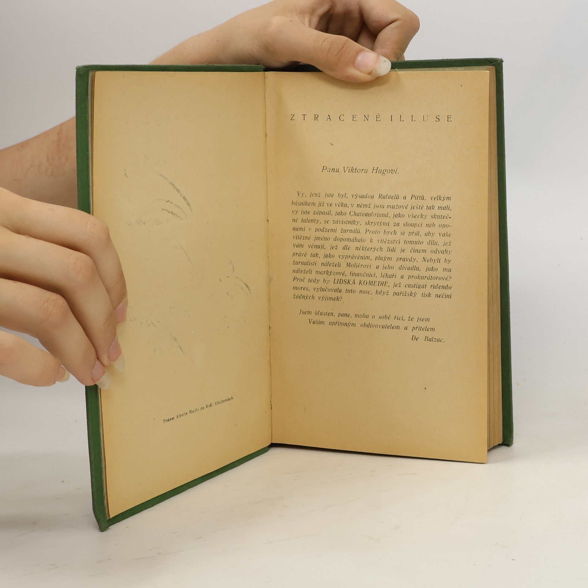Honoré de Balzac Ztracené illuse