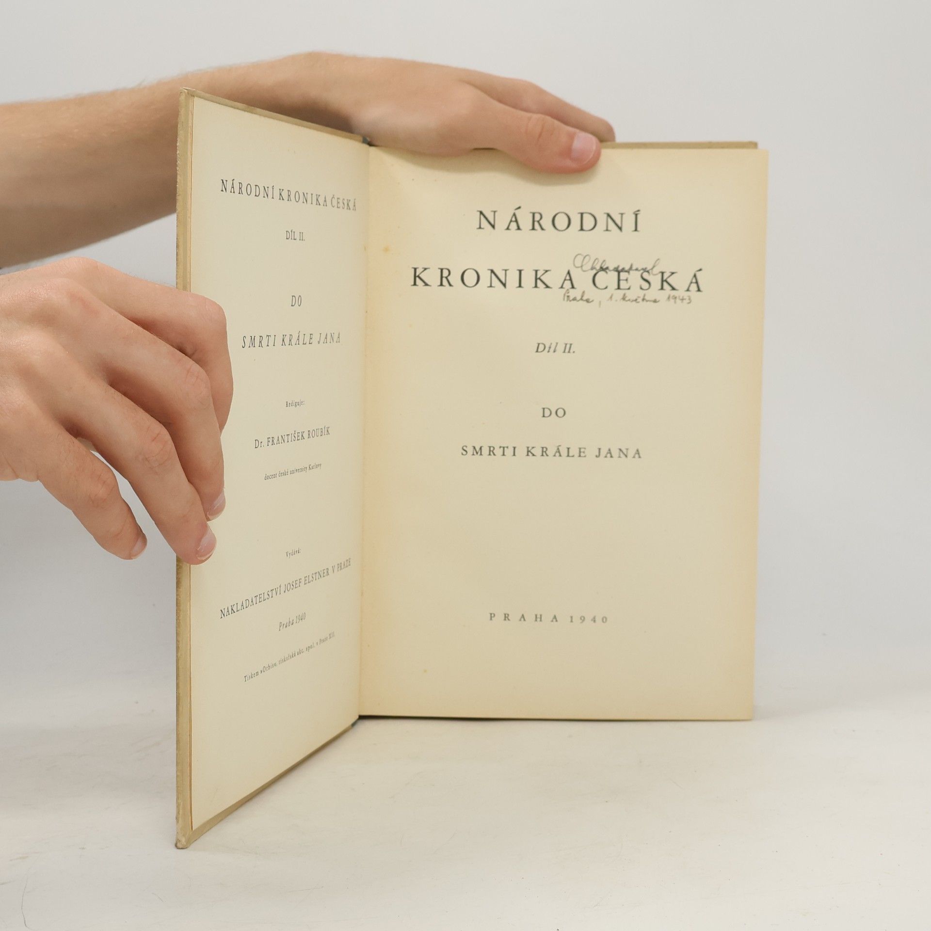 František Roubík Národní kronika česká II. díl