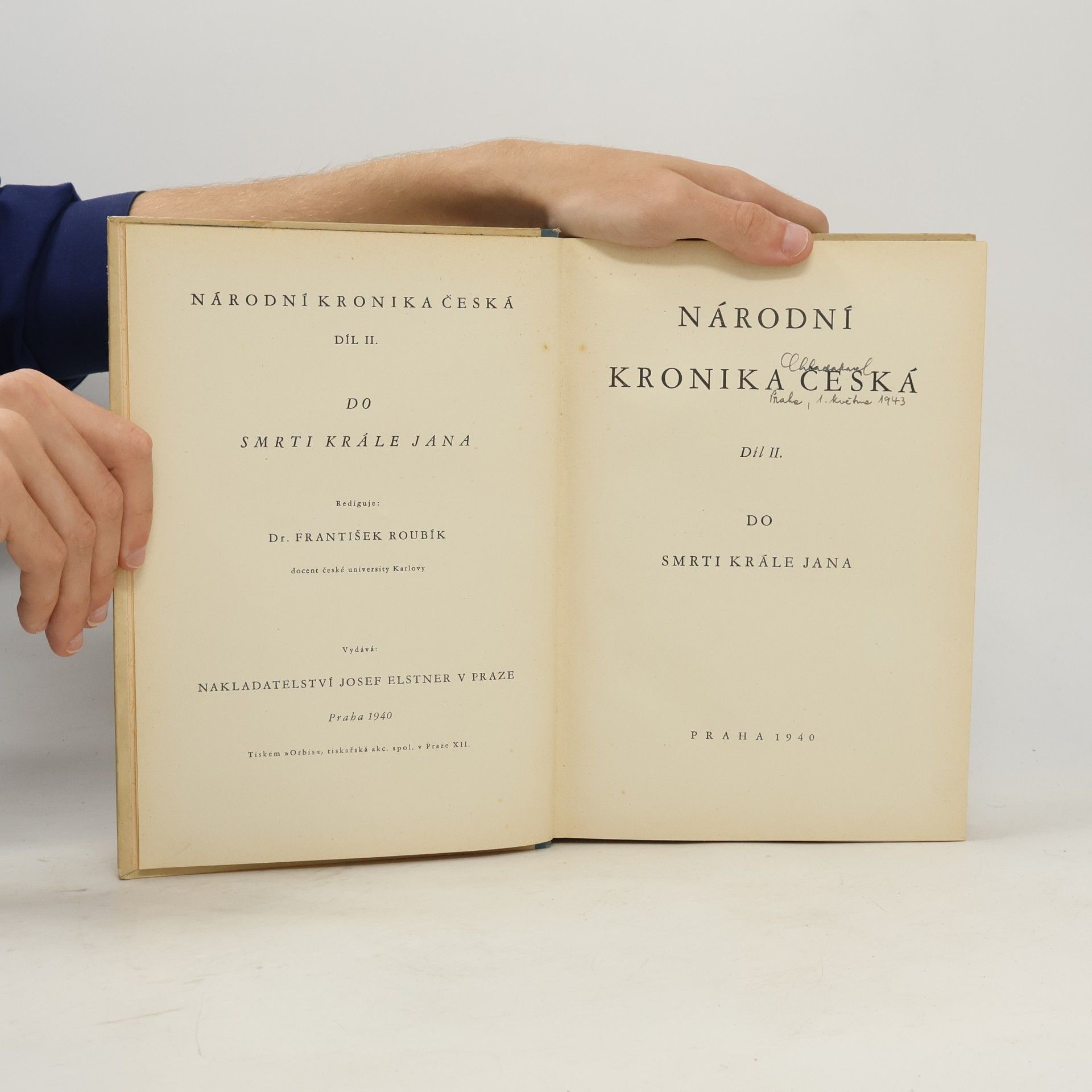 František Roubík Národní kronika česká II. díl