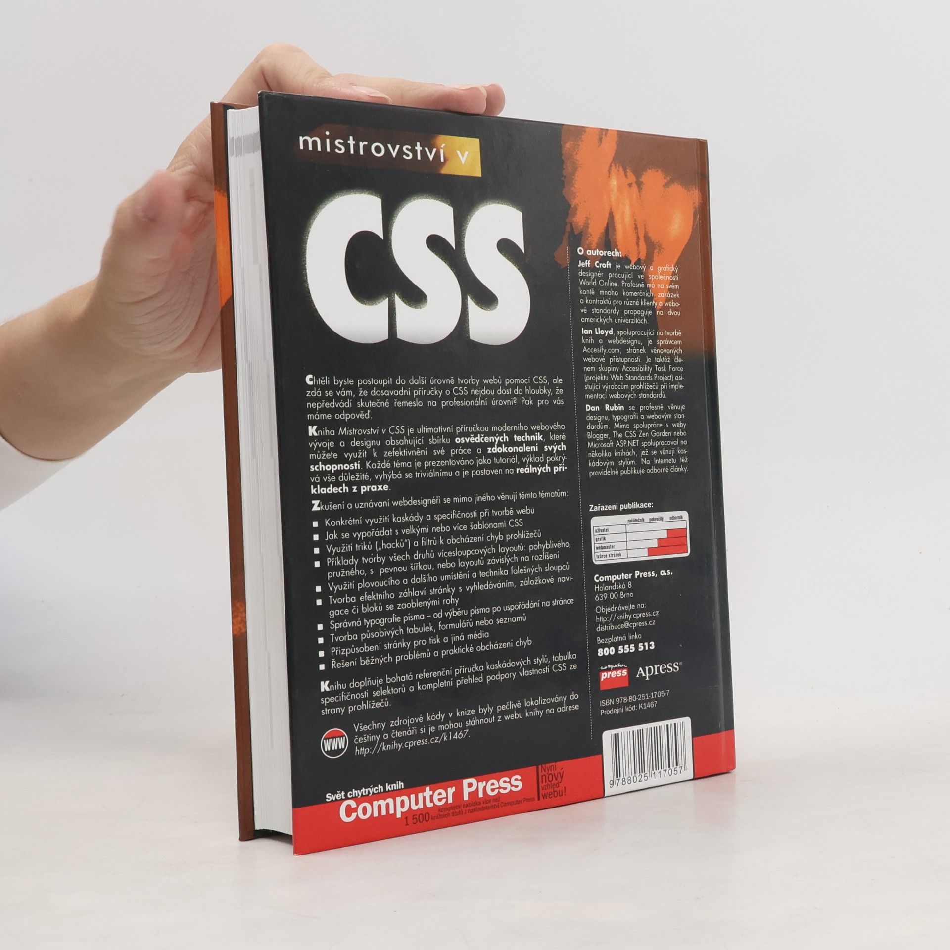 Jeff Croft Mistrovství v CSS: Pokročilé techniky pro webové designéry a vývojáře