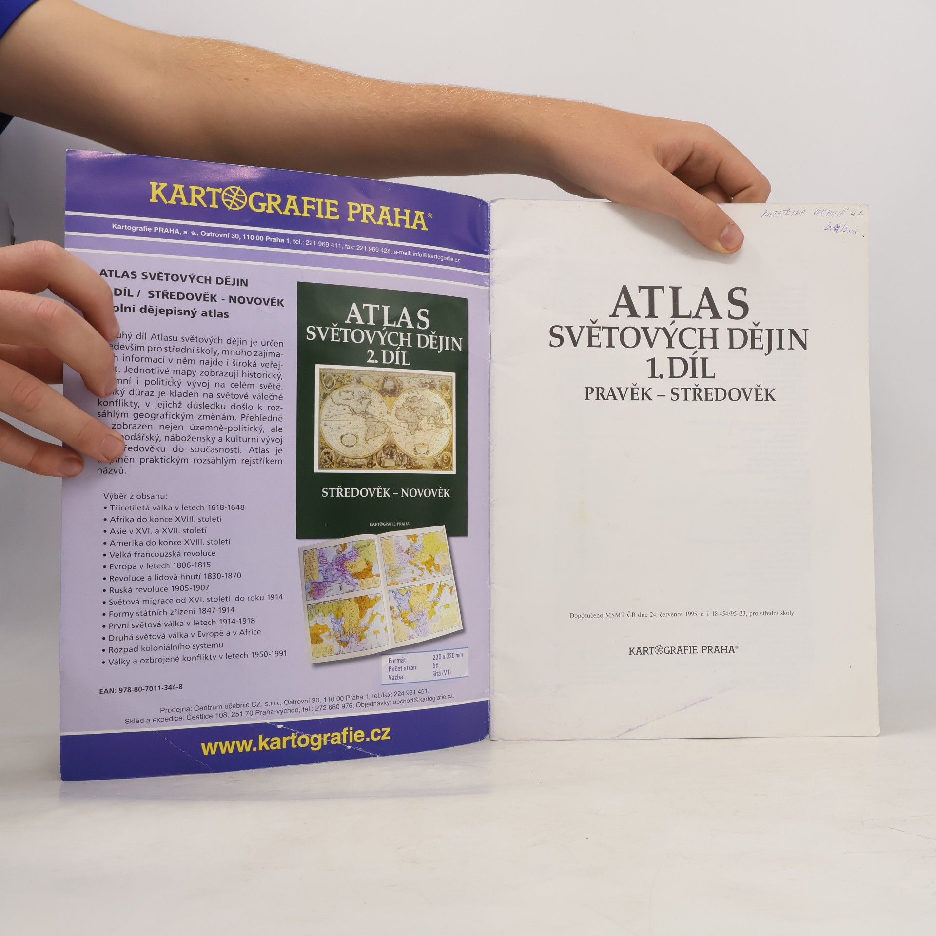 Collectif d'auteurs Atlas světových dějin. 1. díl, Pravěk - středověk