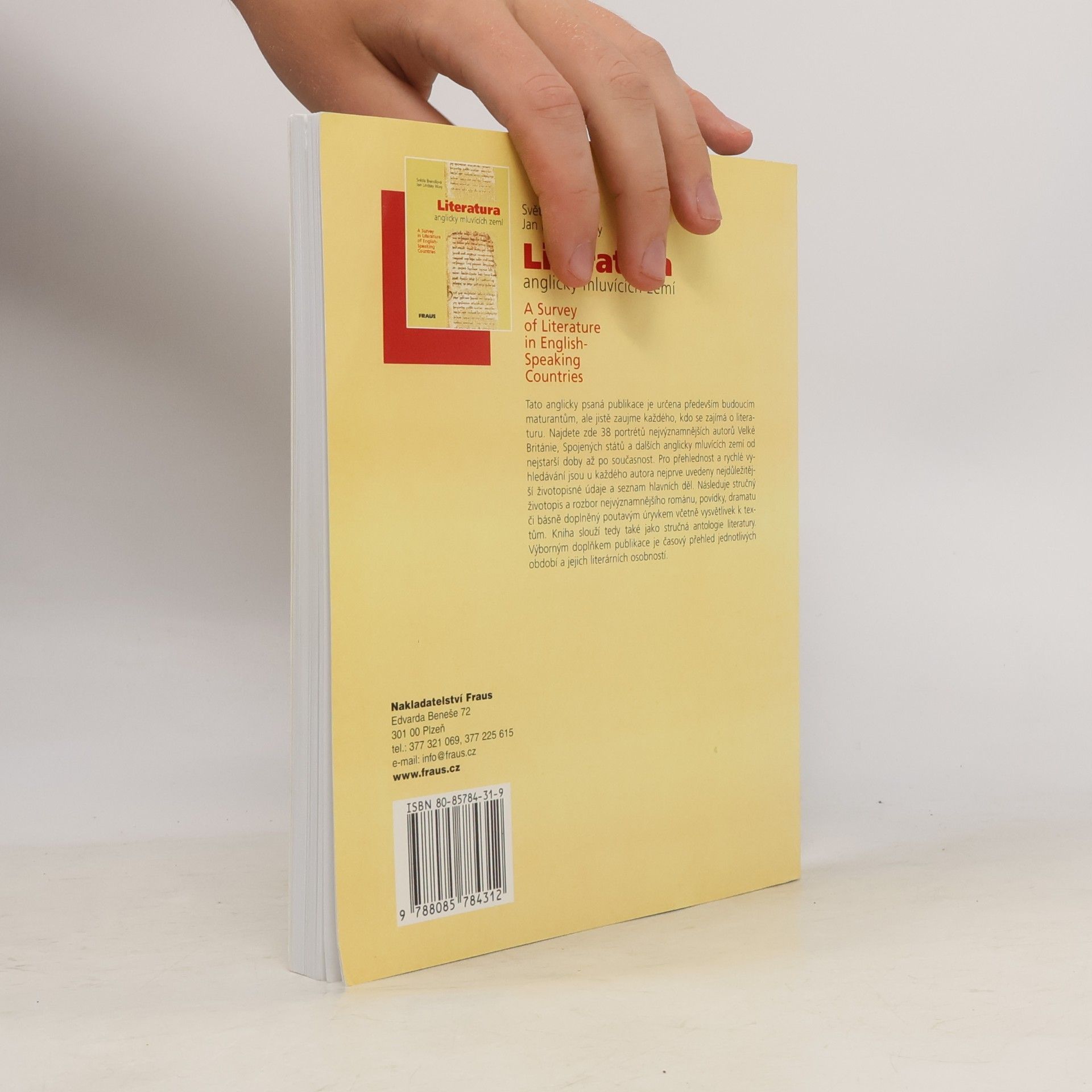 Světla Brendlová Literatura anglicky mluvících zemí. A survey of Literature in English-Speaking Countries