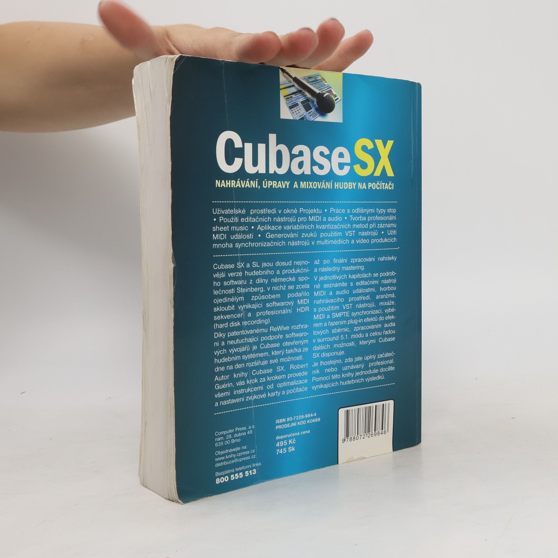 Robert Guérin Cubase SX. Nahrávání, úpravy a mixování hudby na počítači