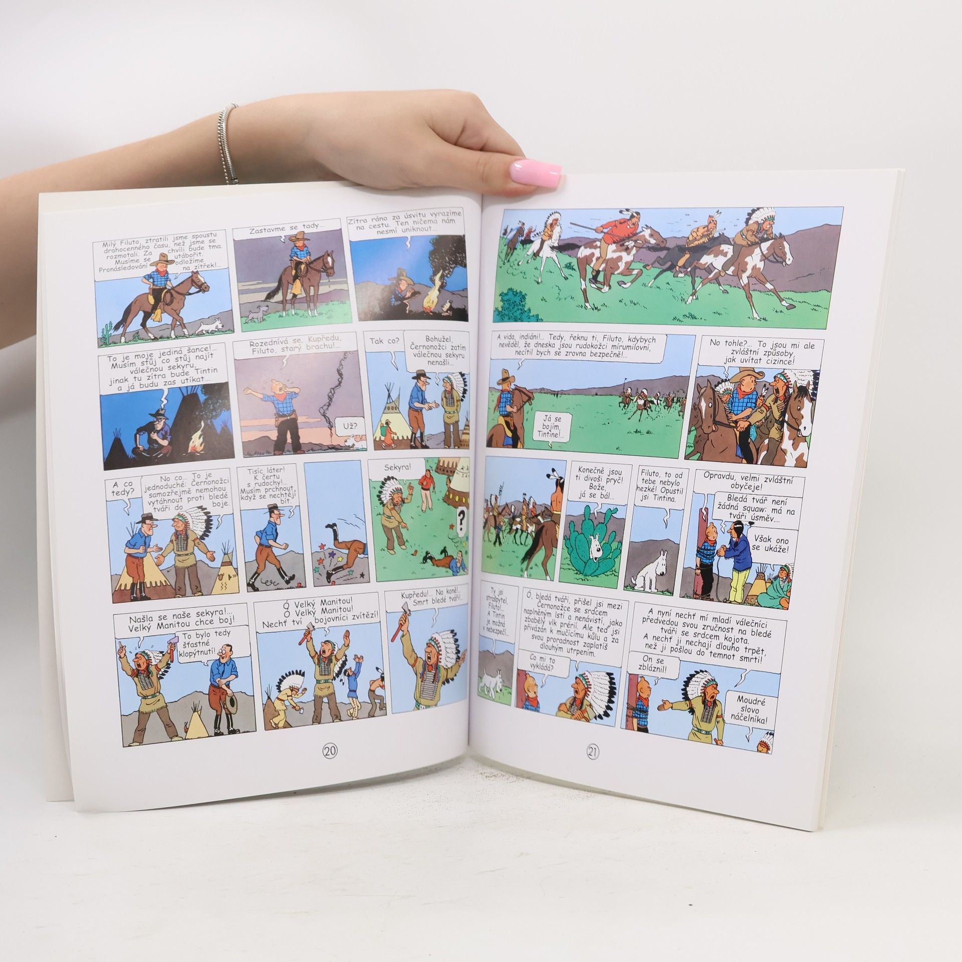 Hergé Tintin v Americe