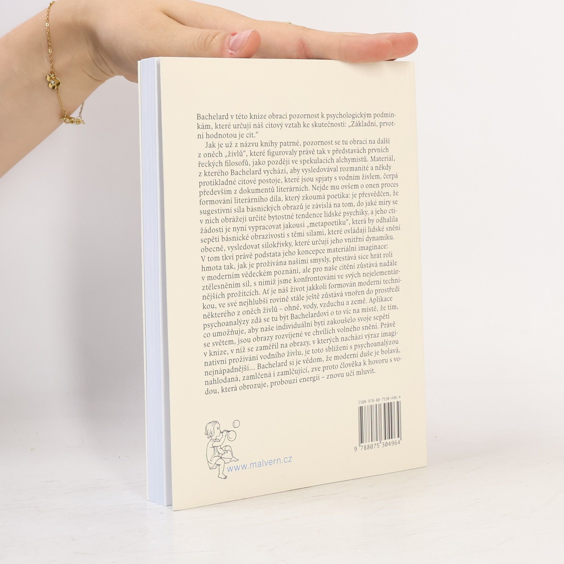 Gaston Bachelard Voda a sny: Esej o obraznosti hmoty