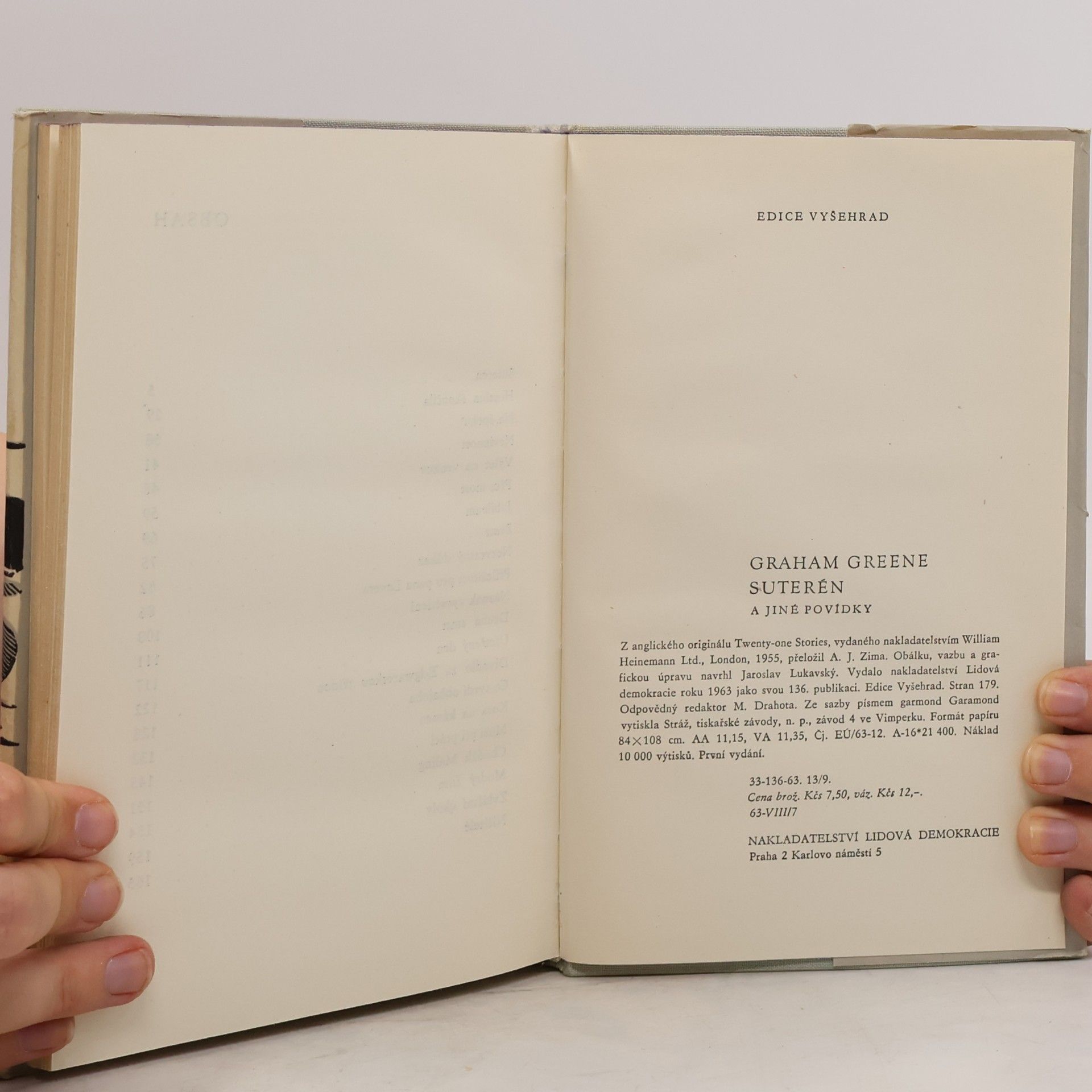 Graham Greene Suterén a jiné povídky
