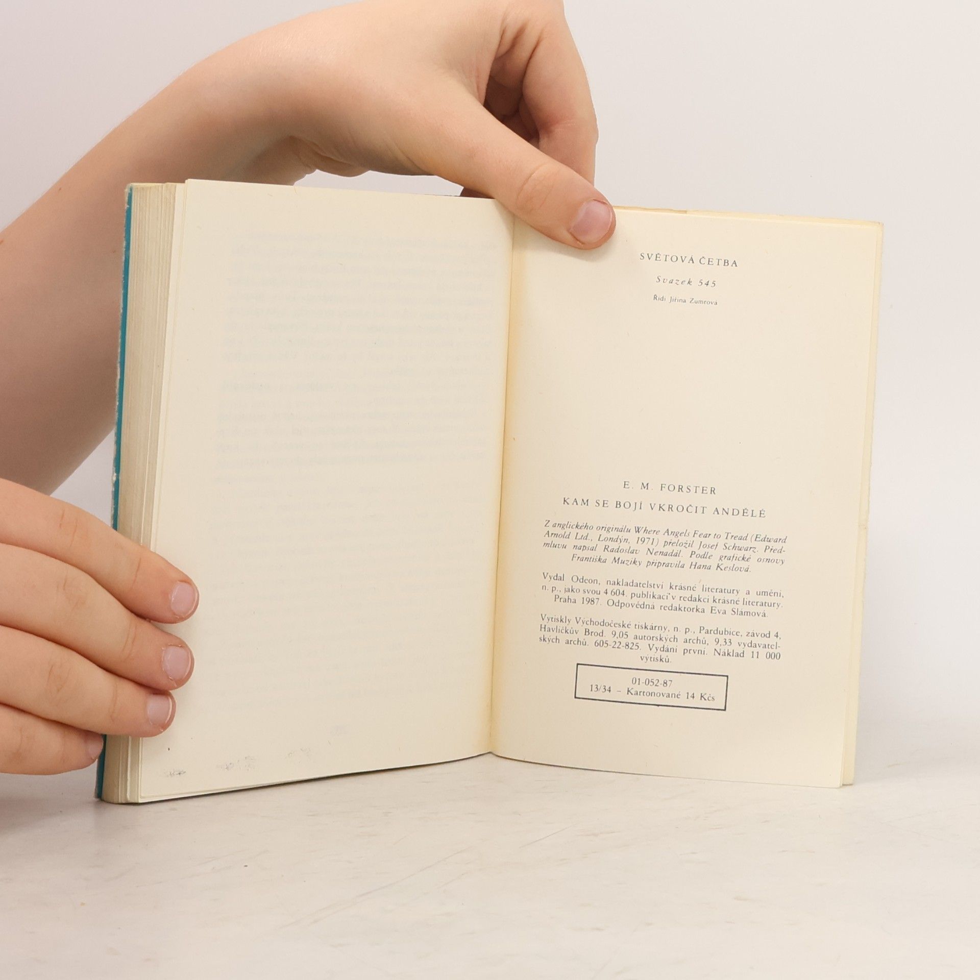E. M. Forster Kam se bojí vkročit andělé