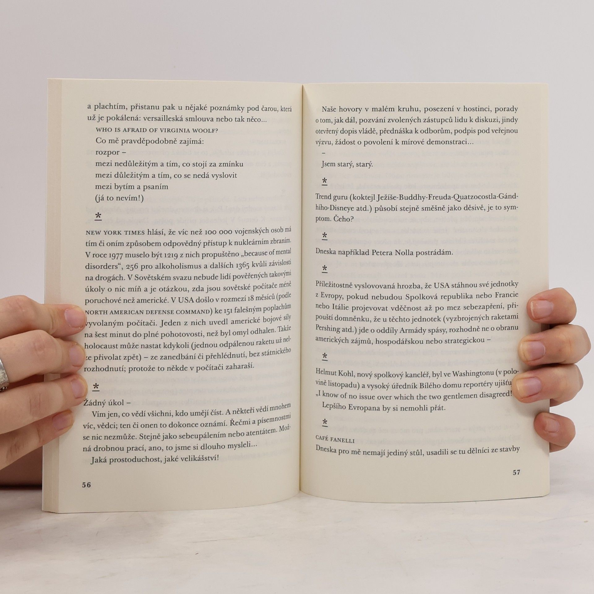 Max Frisch Třetí deník: Skici / 1982
