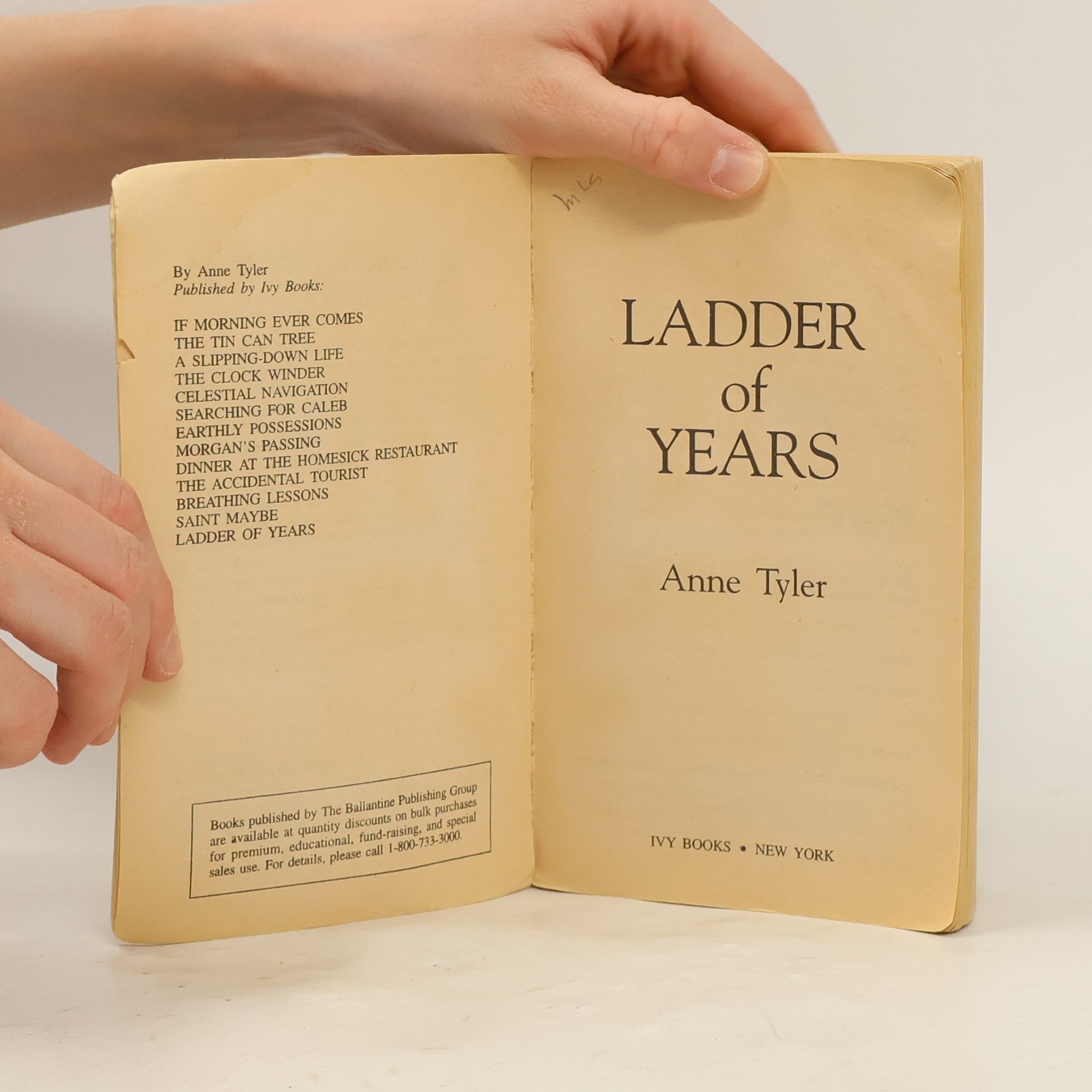 Anne Tyler Ladder of years