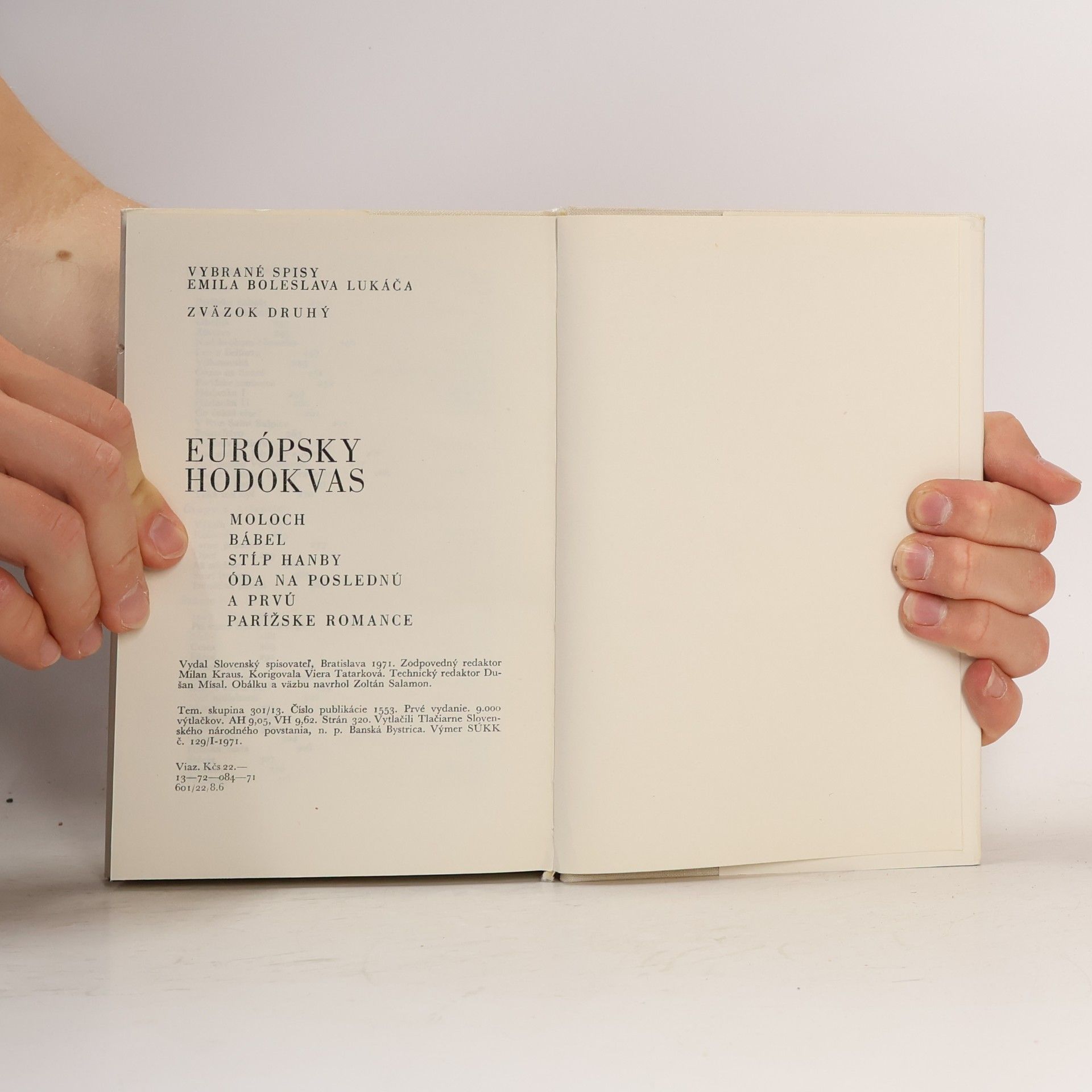Emil Boleslav Lukáč Európsky hodokvas
