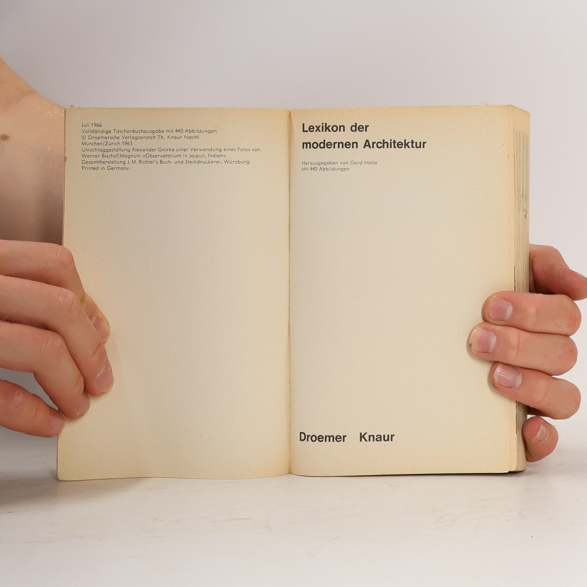 Gerd Hatje Lexikon der modernen Architektur