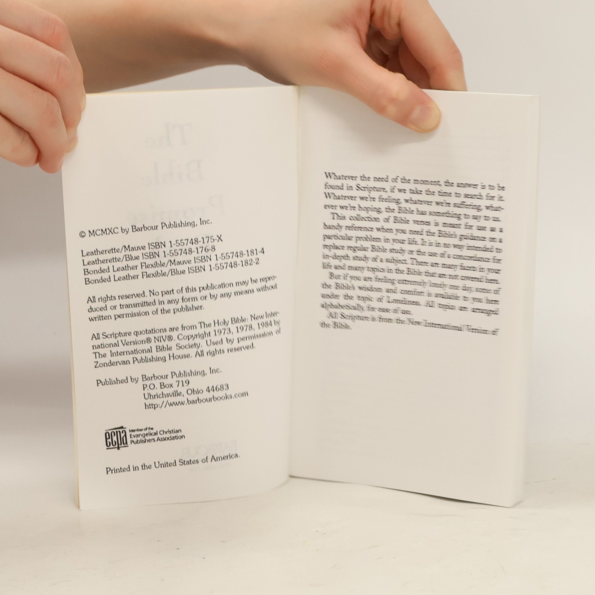 Barbour Publishing Bible Promise Books: The Bible Promise Book