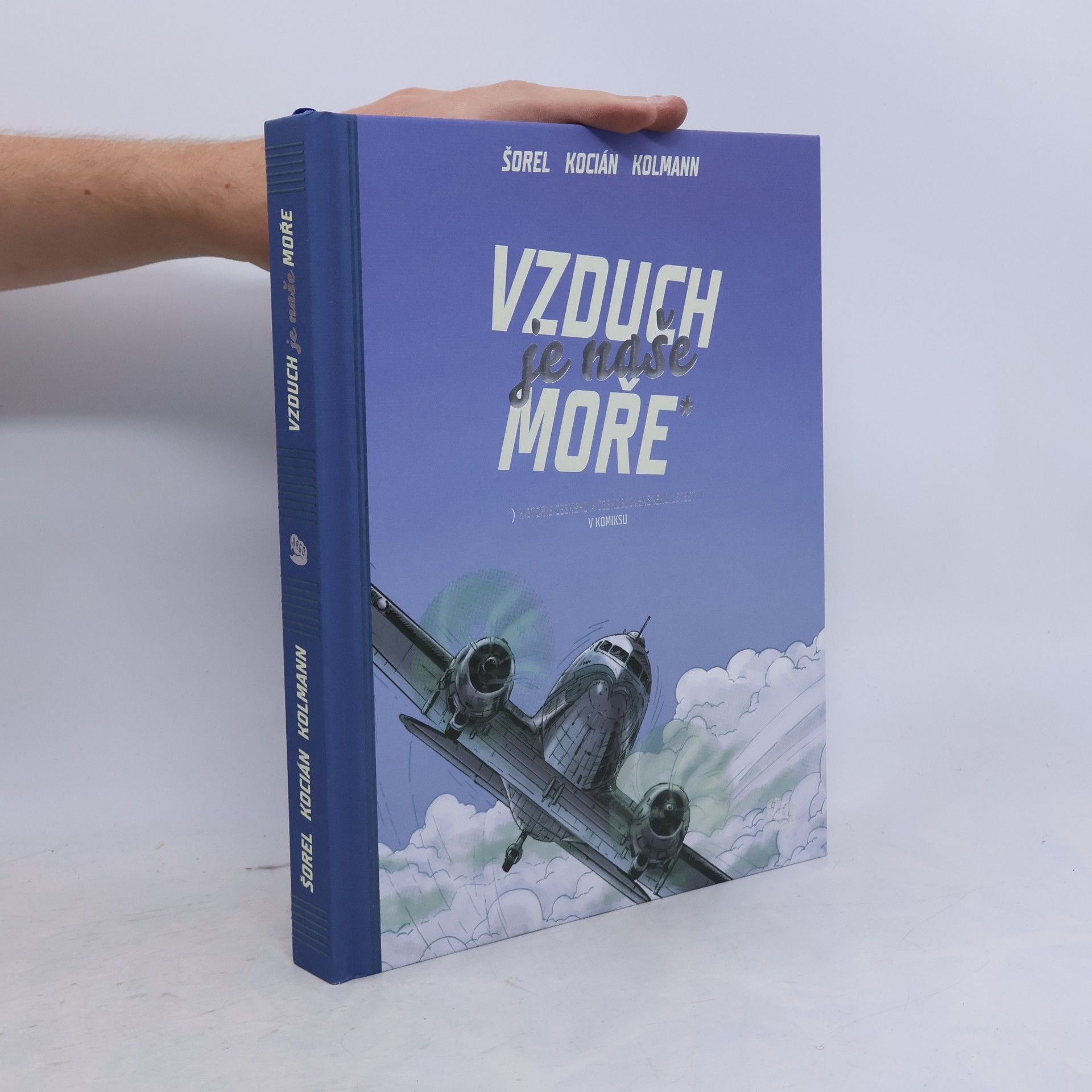 Petr Kolmann Vzduch je naše moře: Historie českého a československého letectví v komiksu