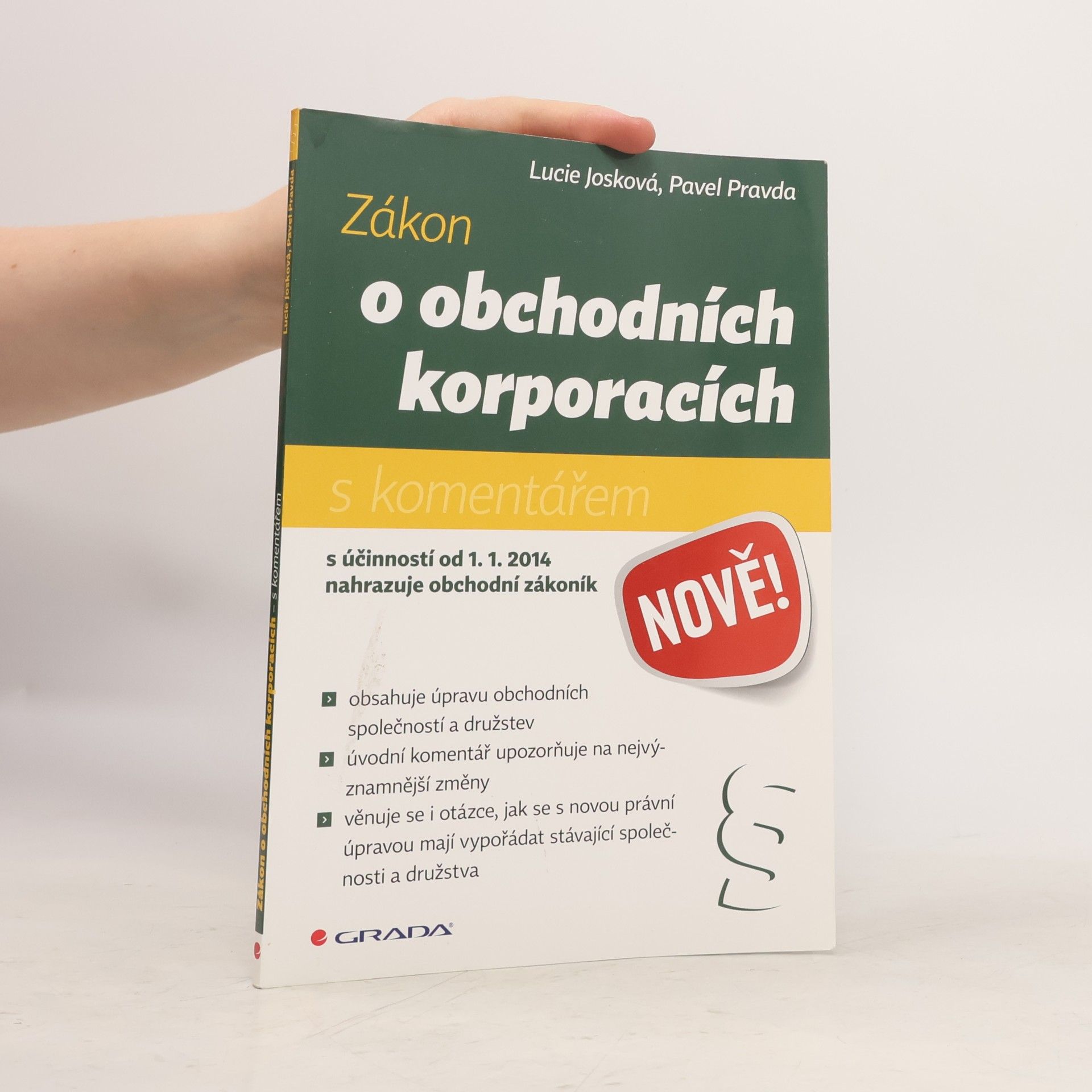 Josková Lucie Zákon o obchodních korporacích