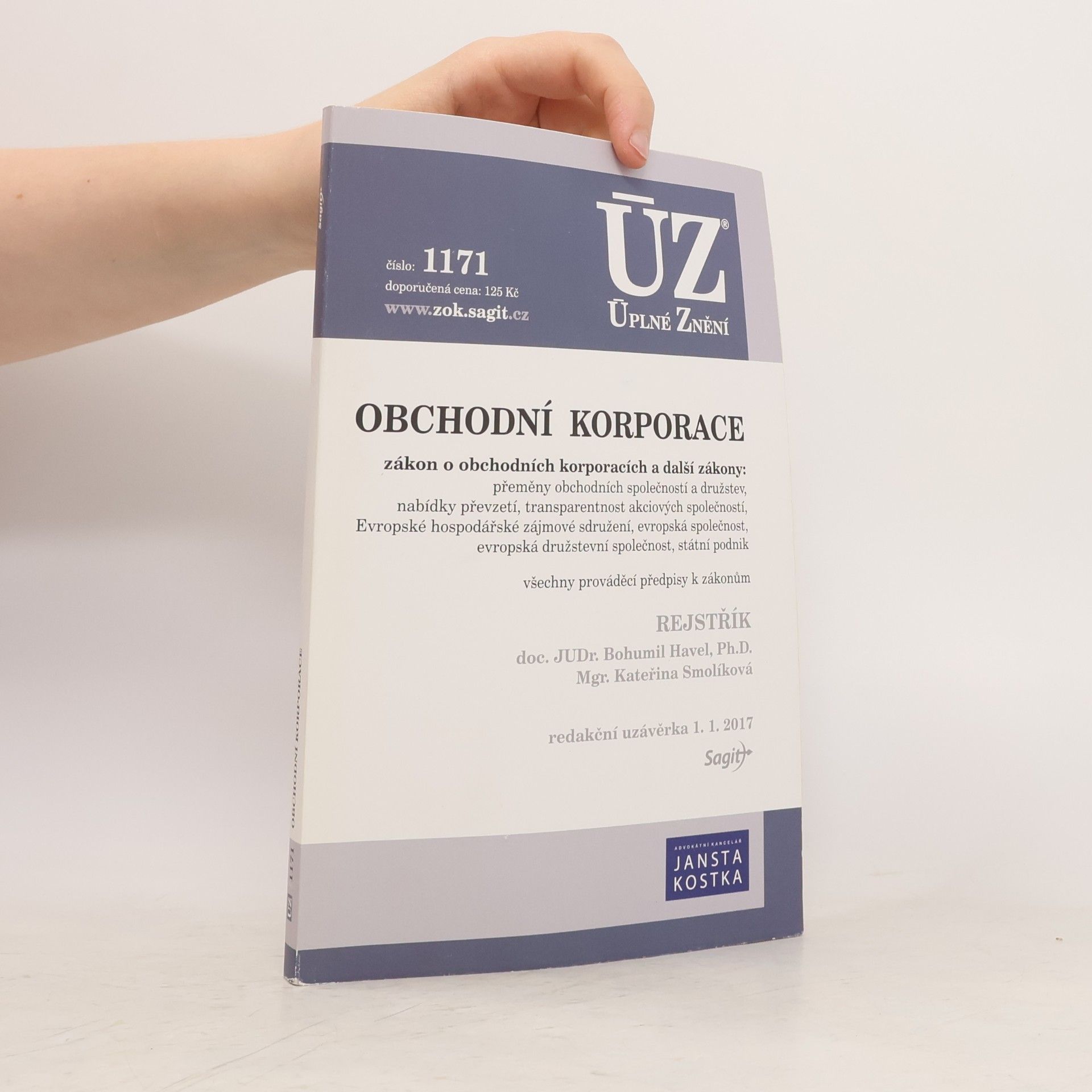 Bohumil Havel Obchodní korporace: Zákon o obchodních korporacích a další zákony