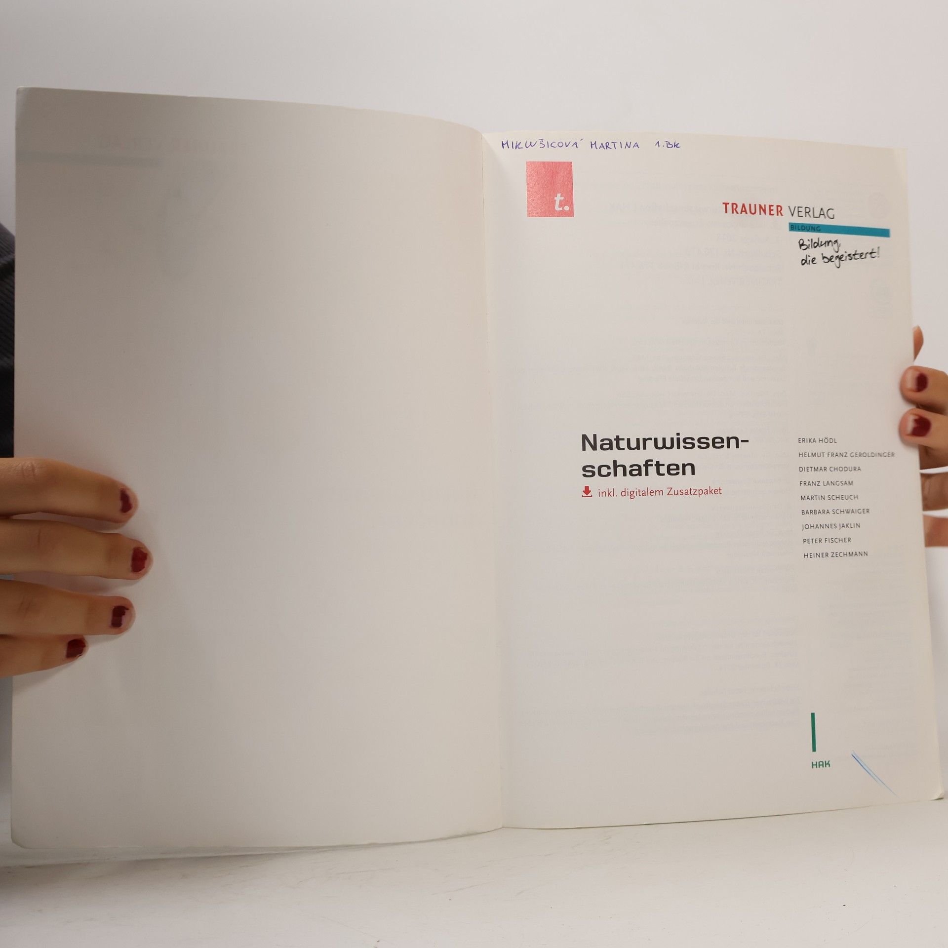 Erika Hödl Naturwissenschaften