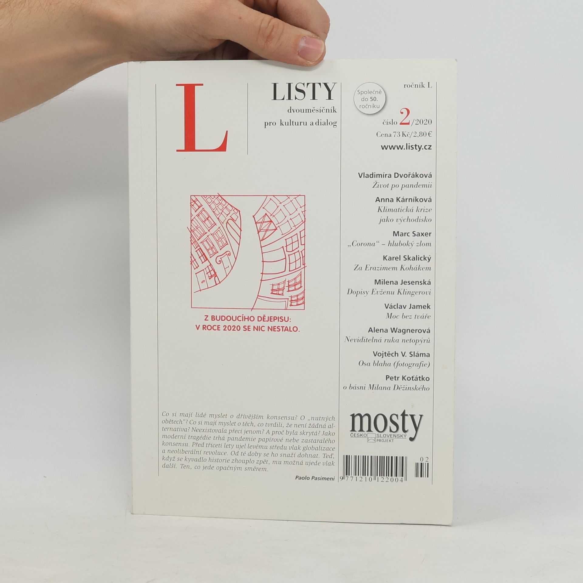 Various authors Listy 2/2020. Dvouměsíčník pro kulturu a dialog