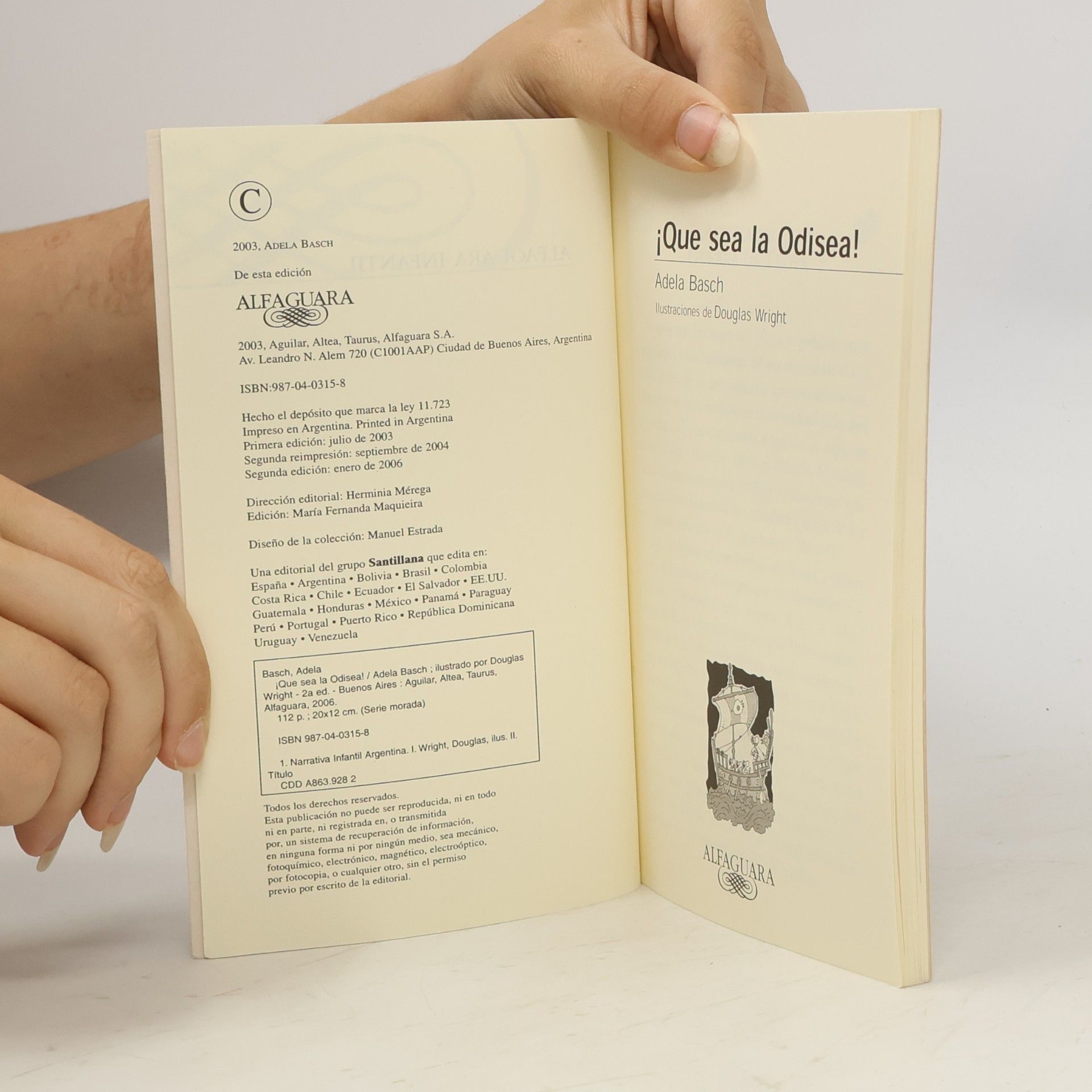 Adela Basch Alfaguara Infantil: Que sea la Odisea