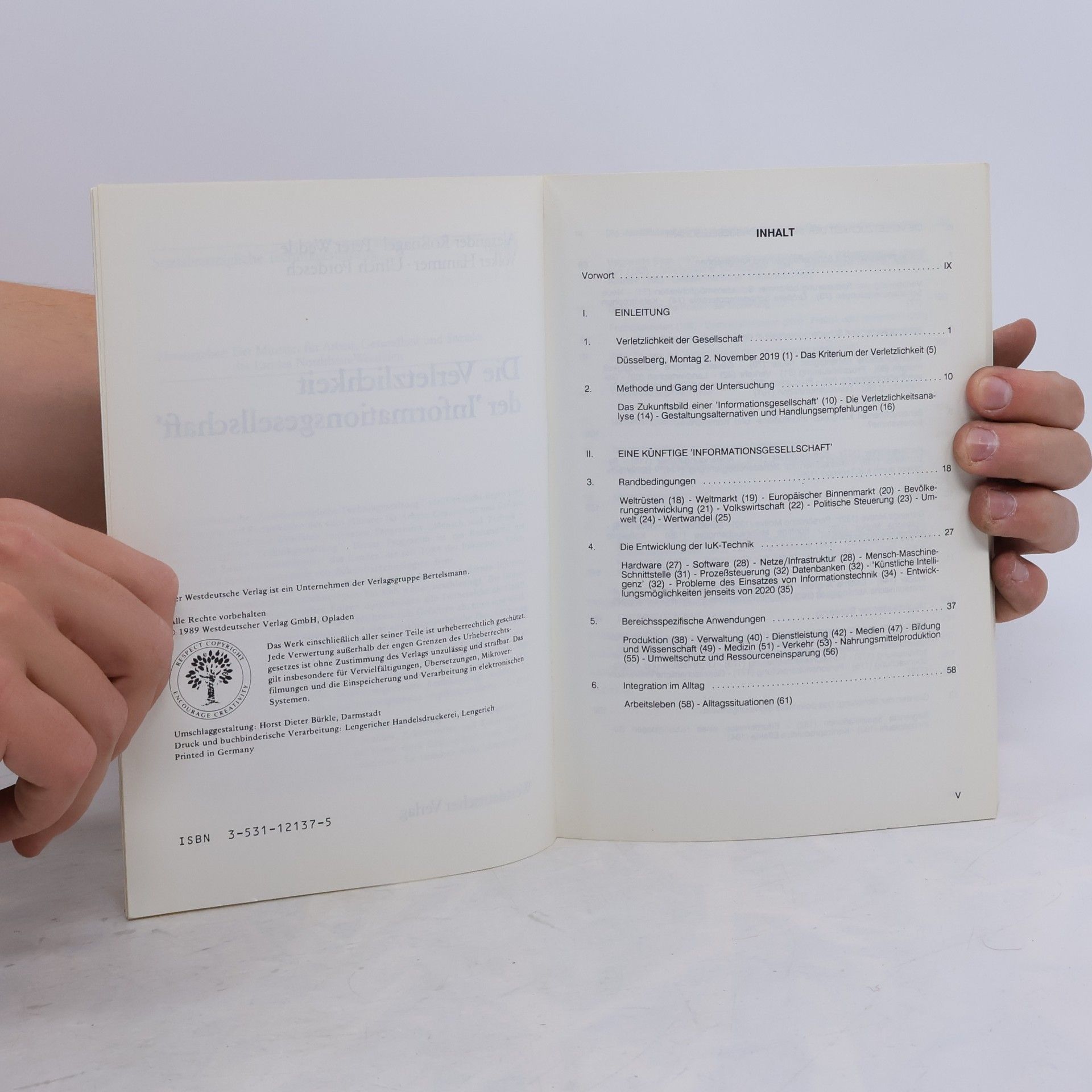 Alexander Roßnagel Sozialverträgliche Technikgestaltung - 5: Die Verletzlichkeit der "Informationsgesellschaft"