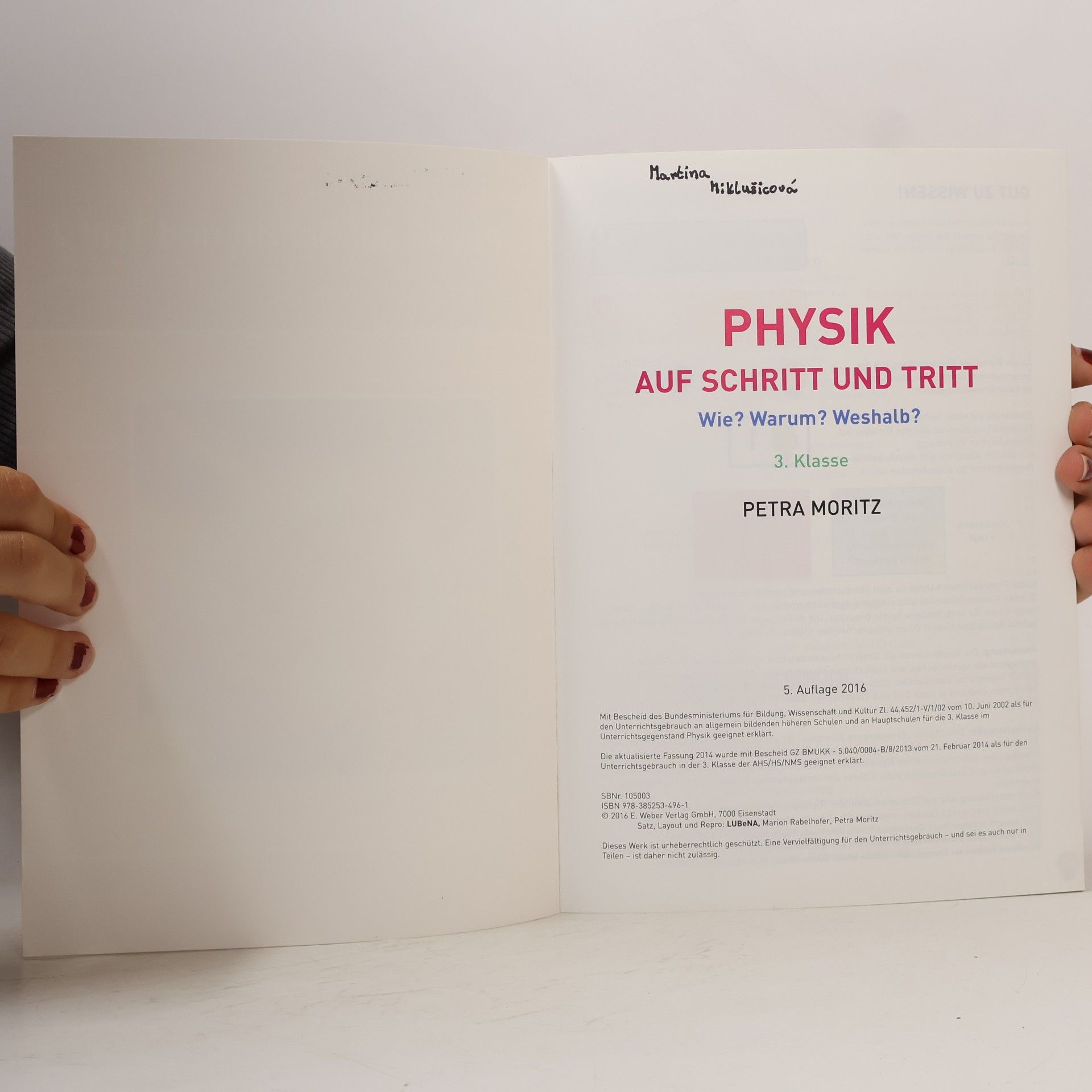 Petra Moritz Physik auf Schritt und Tritt