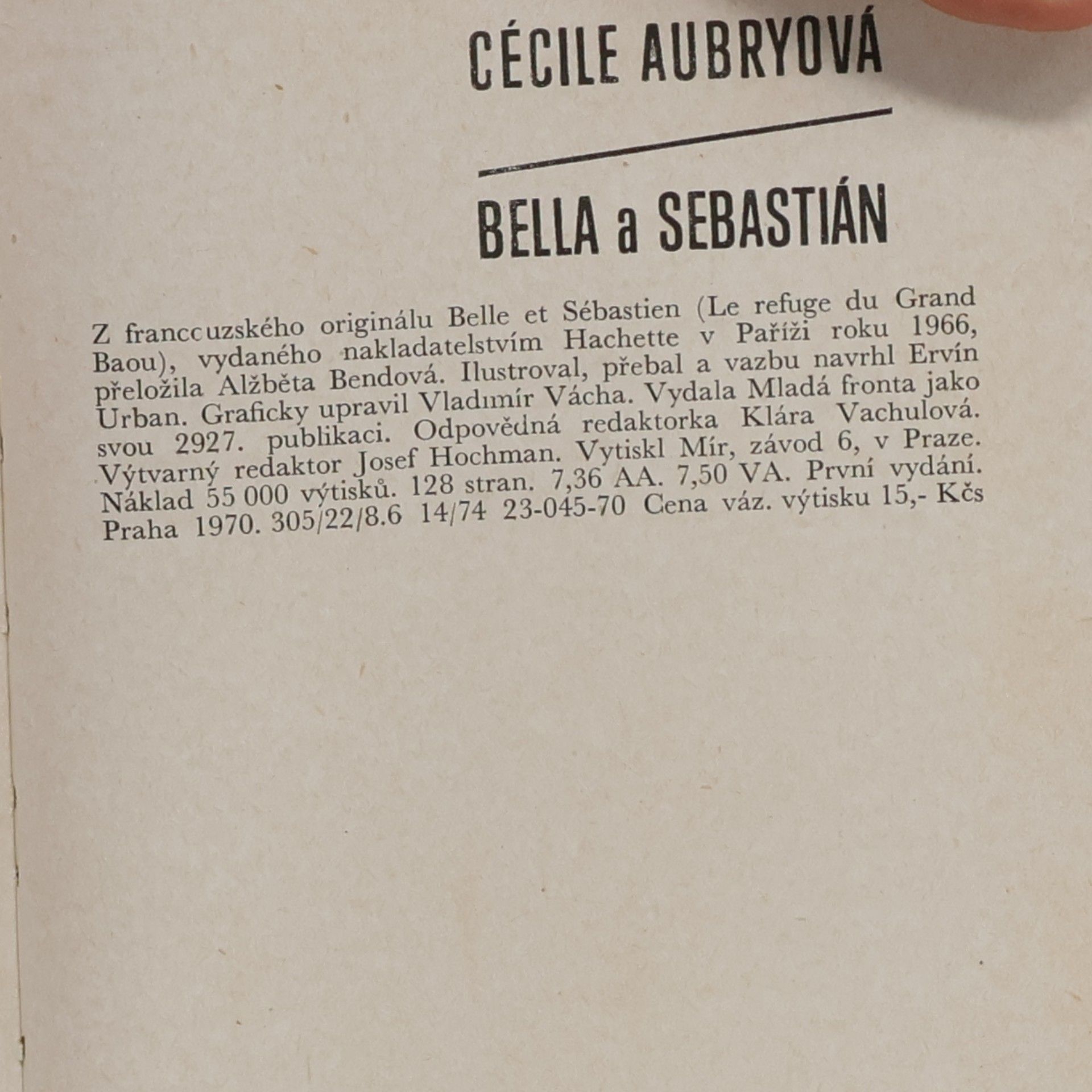 Cécile Aubry Bella a Sebastián