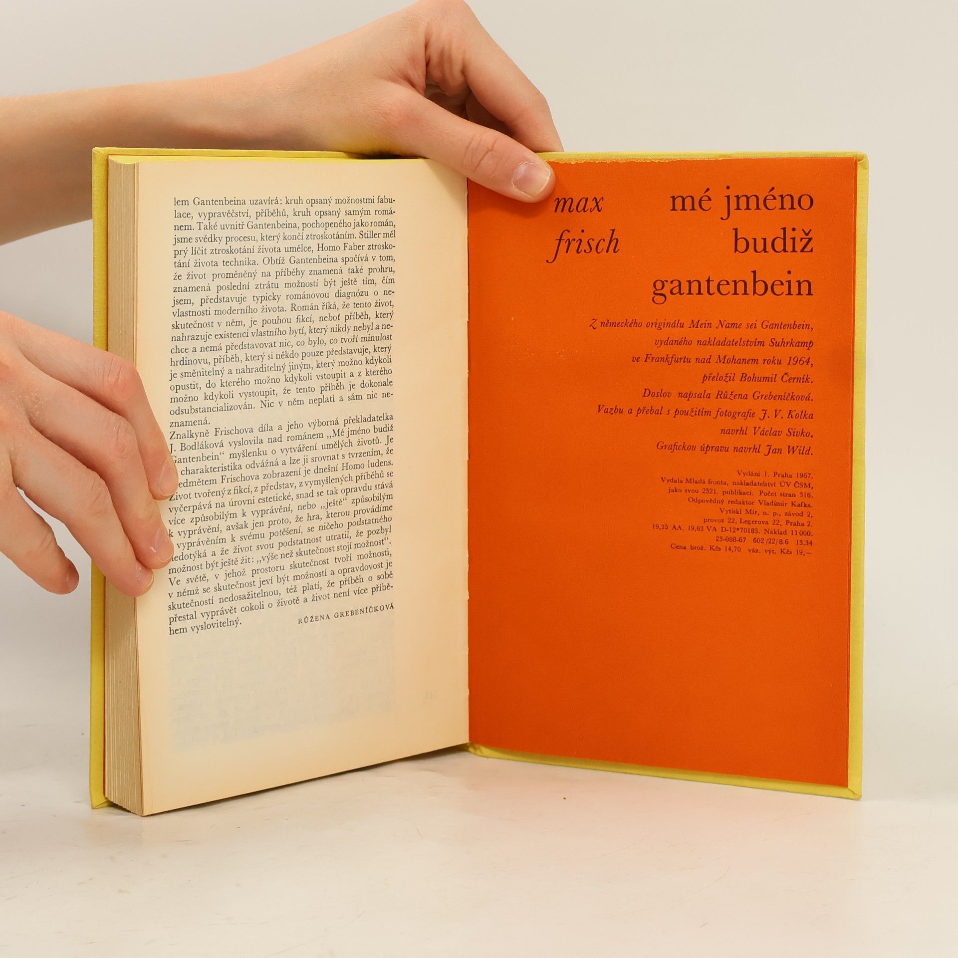 Max Frisch Mé jméno budiž Gantenbein