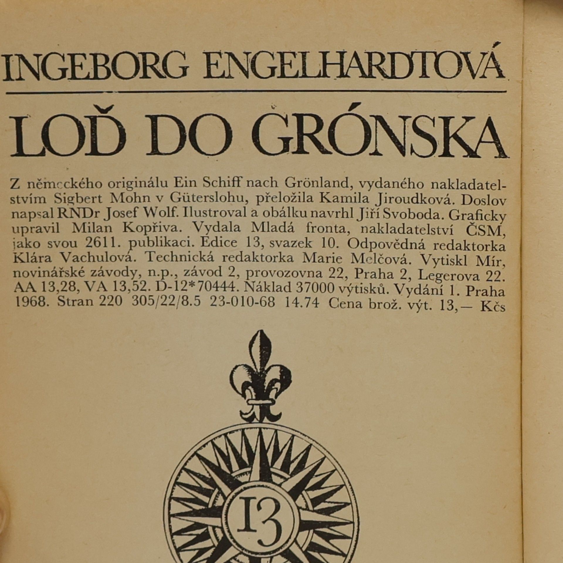 Ingeborg Engelhardt Loď do Grónska
