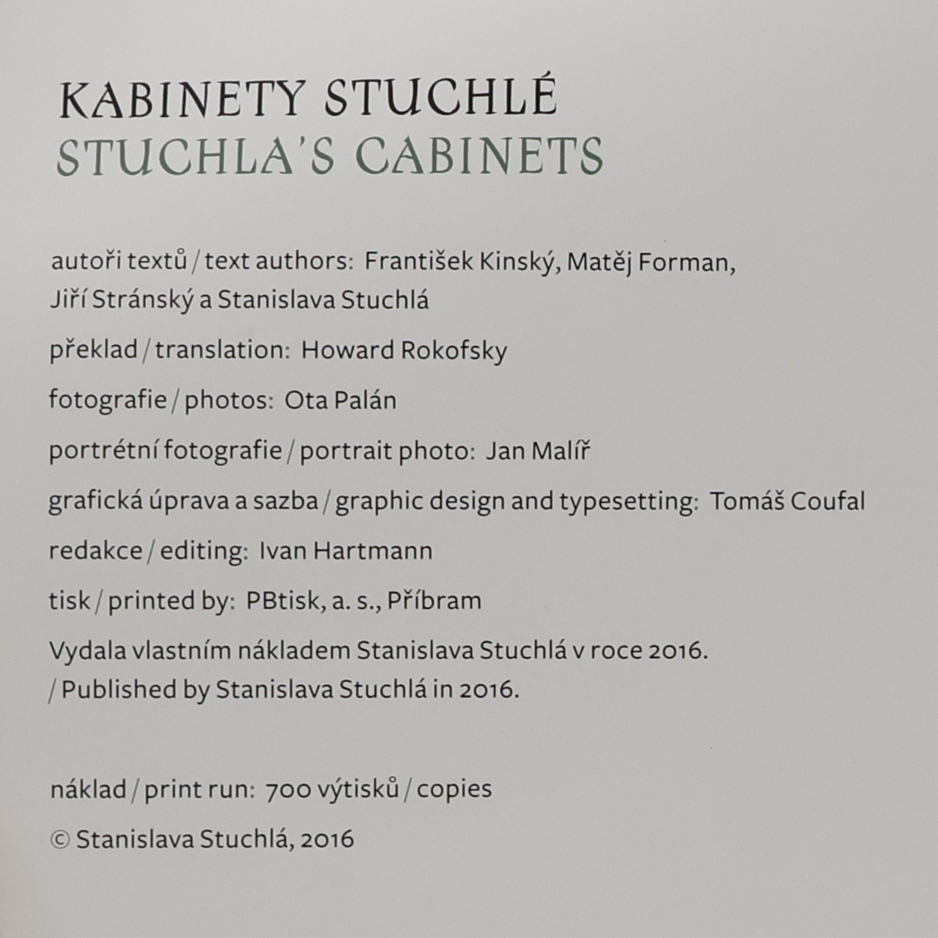 Stanislava Stuchlá Kabinety Stuchlé