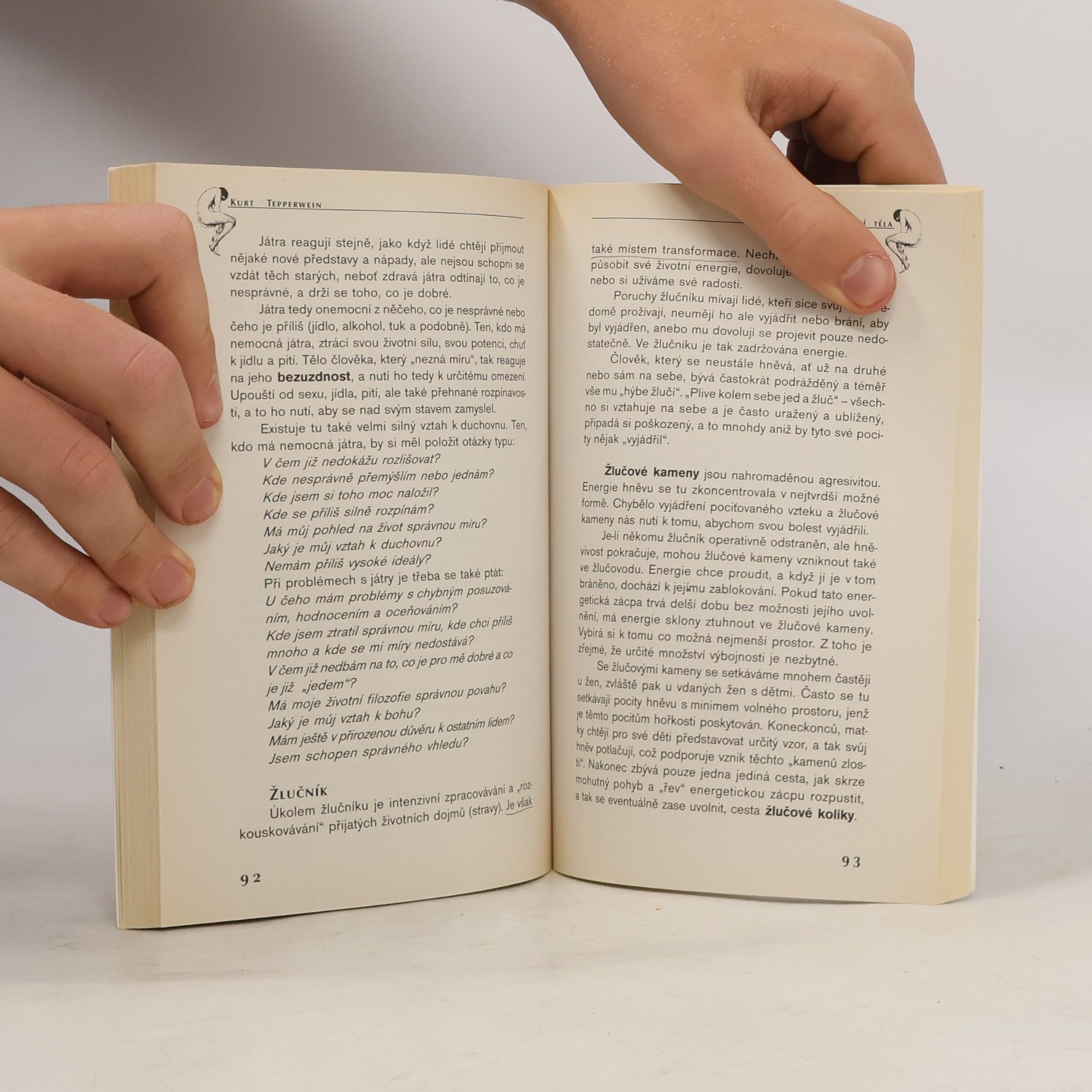 Kurt Tepperwein Diagnostika z částí těla